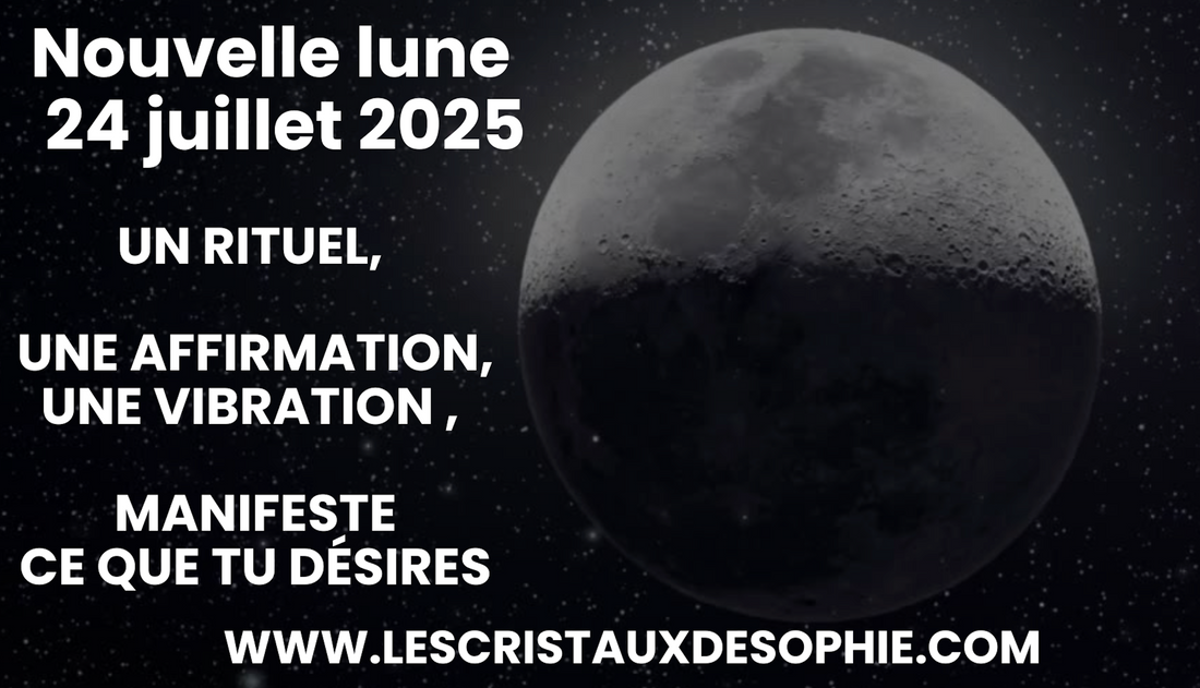 🌑 Rituel de Nouvelle Lune – Manifeste tes Intentions avec Affirmations Positives