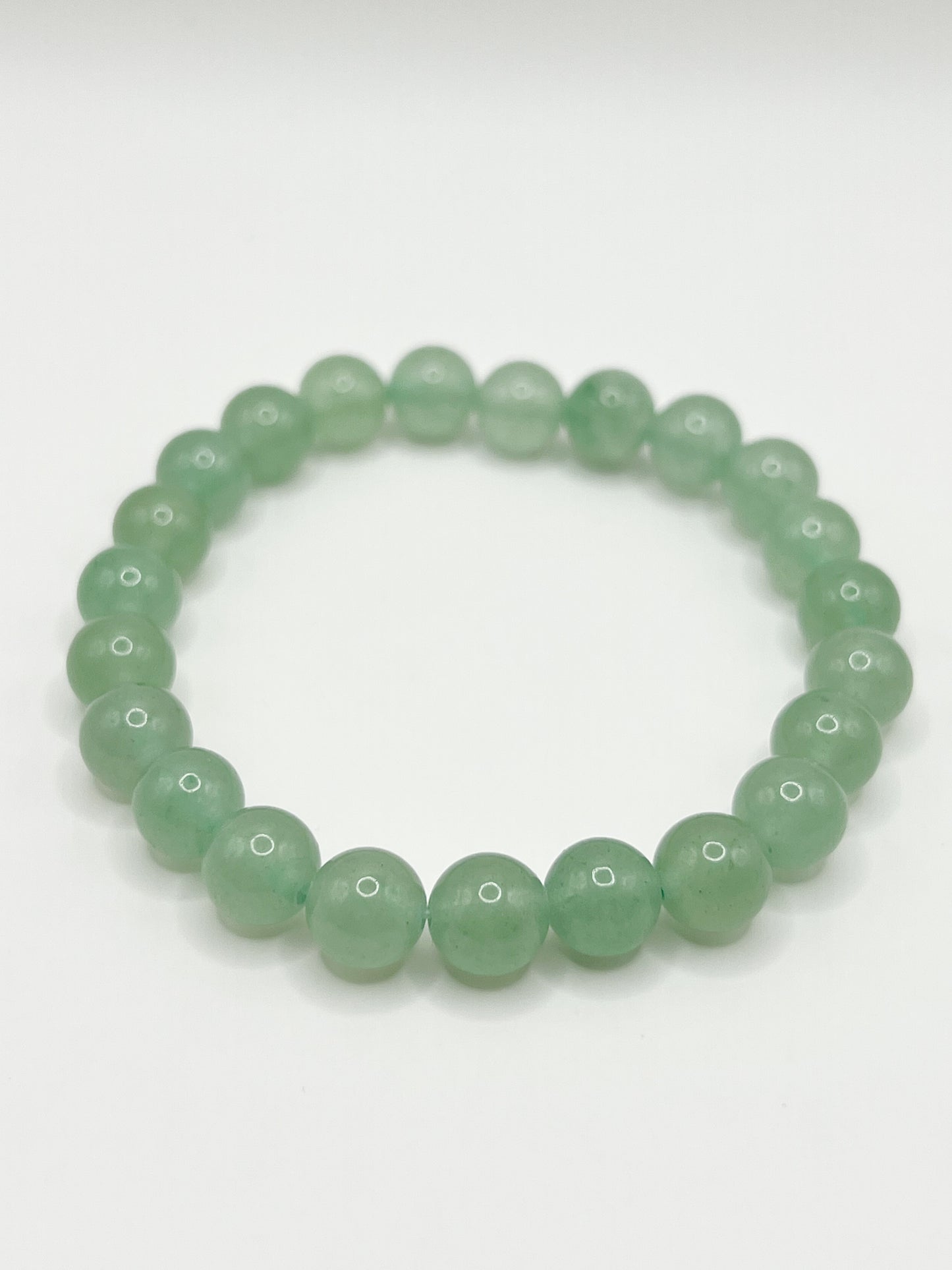 Bracelet en Aventurine Verte 8mm – Énergie Positive et Sérénité