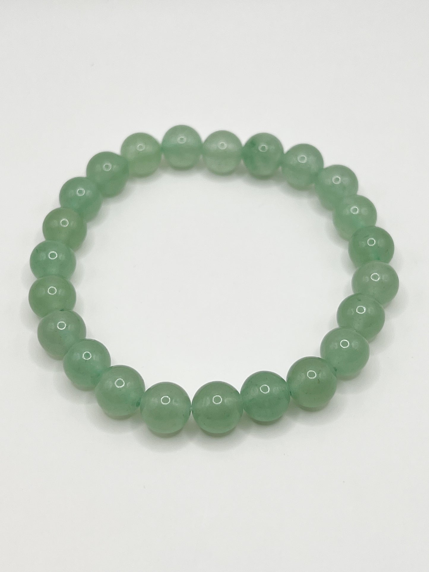 Bracelet en Aventurine Verte 8mm – Énergie Positive et Sérénité