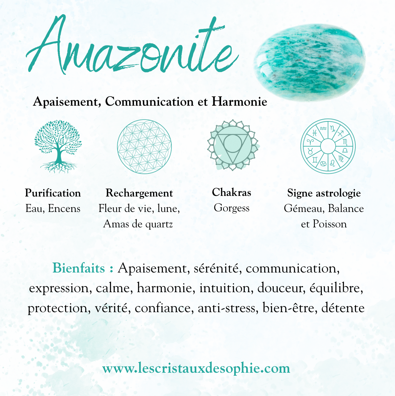 Bracelet Fête des Mères en Acier Inoxydable avec Pierres Naturelles d'Amazonite – Cadeau Énergétique et Élégant