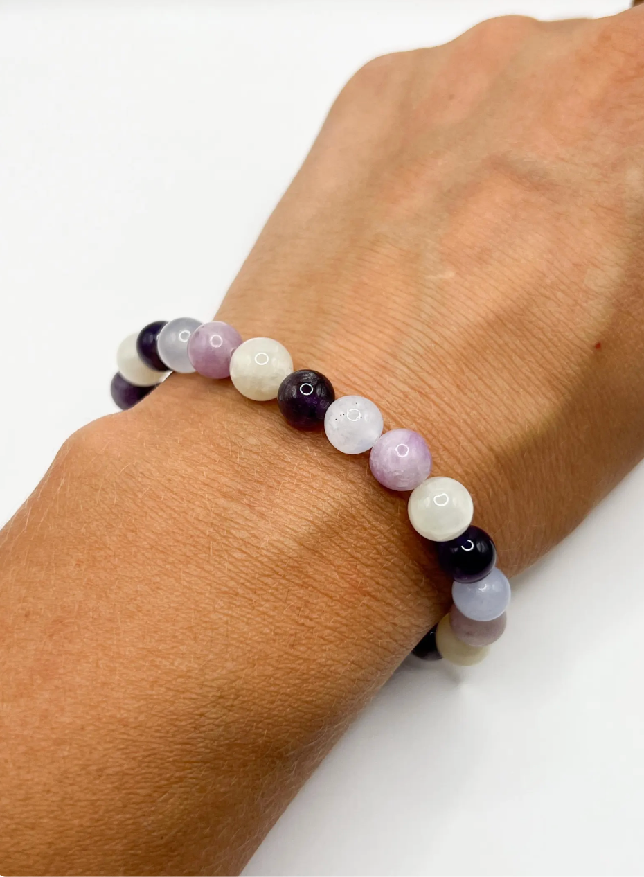 Bracelet Ménopause en Pierres Naturelles – Bien-Être, Harmonie & Soulagement