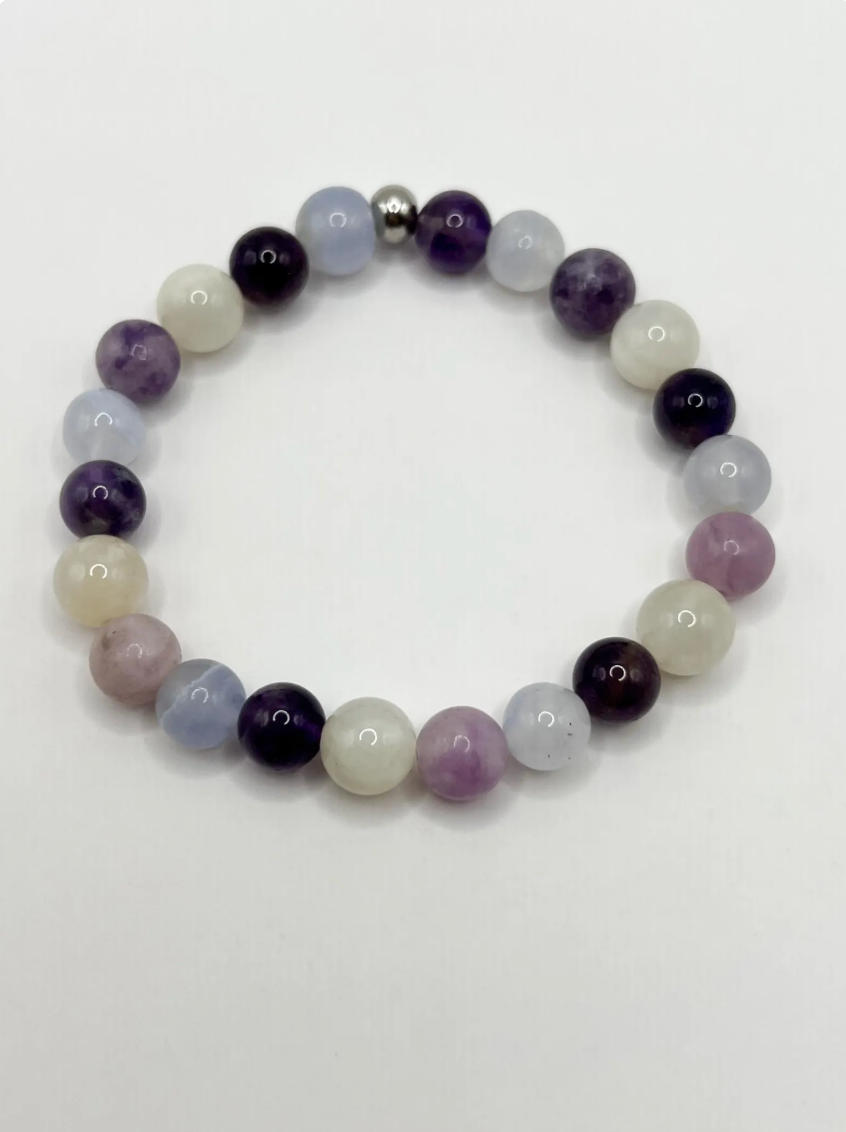 Bracelet Ménopause en Pierres Naturelles – Bien-Être, Harmonie & Soulagement