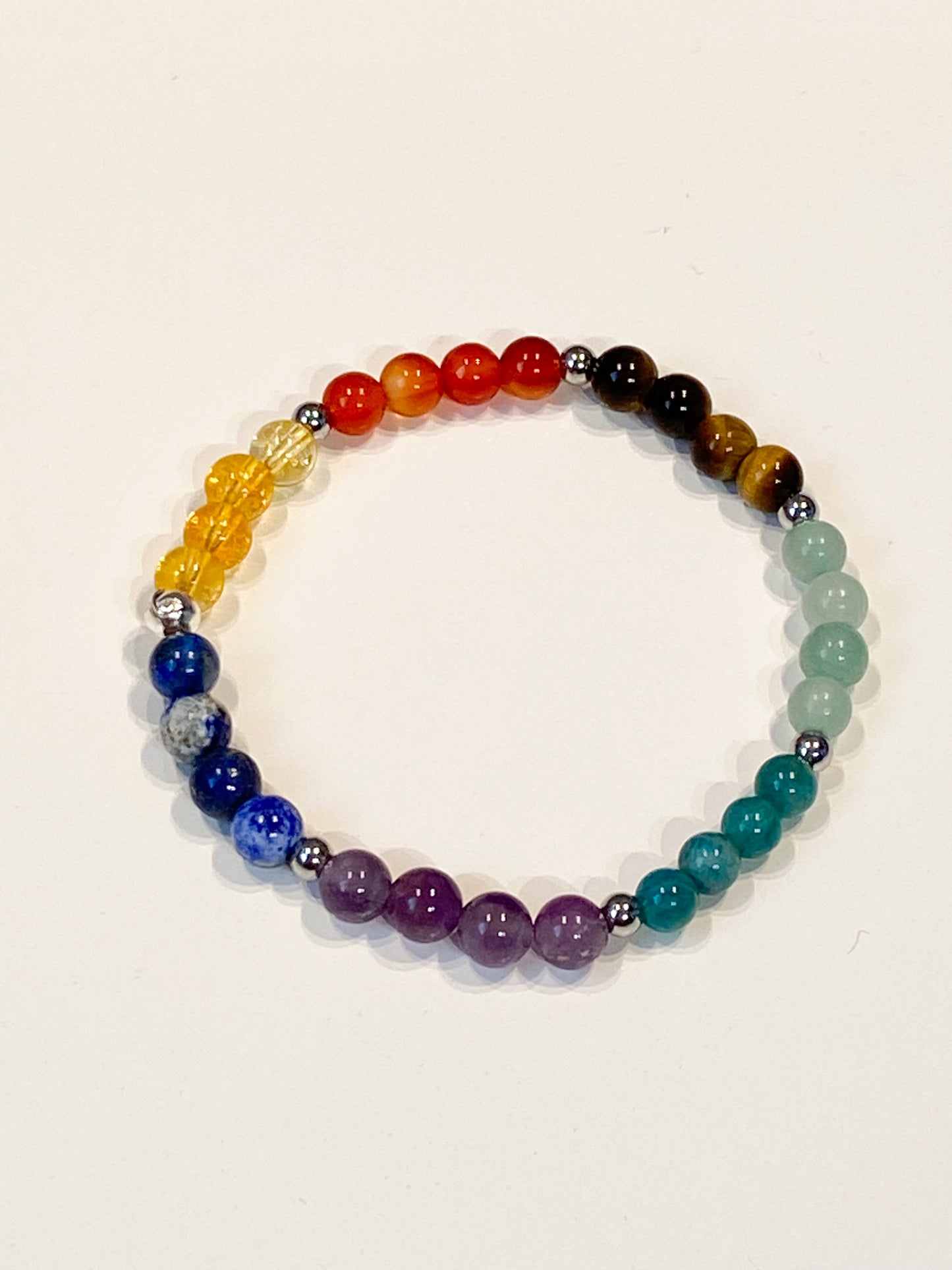 "Bracelet 7 chakras : Harmonisez votre énergie avec notre bracelet équilibrant" 6mm