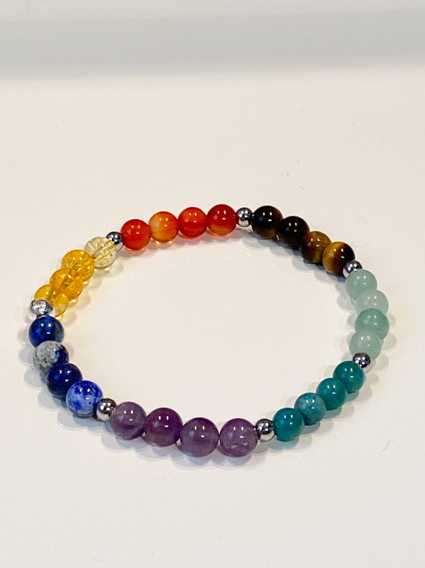 "Bracelet 7 chakras : Harmonisez votre énergie avec notre bracelet équilibrant" 6mm