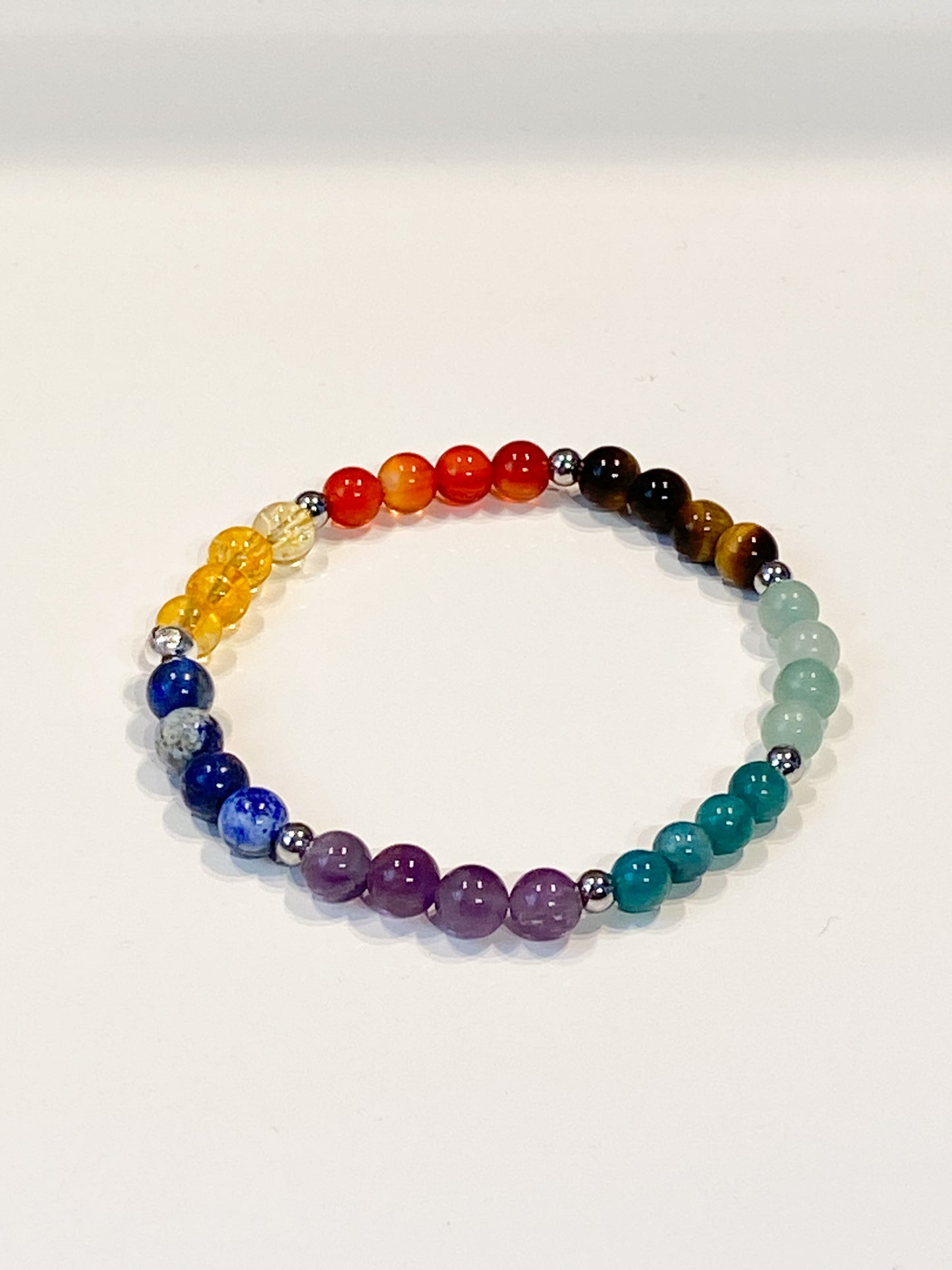 "Bracelet 7 chakras : Harmonisez votre énergie avec notre bracelet équilibrant" 6mm