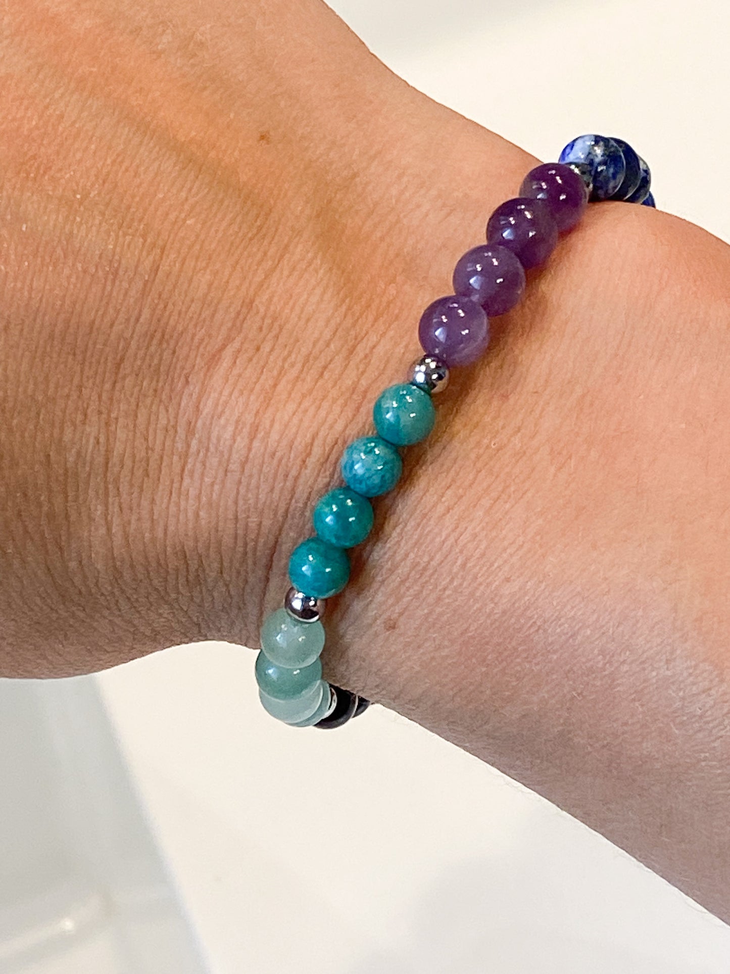 "Bracelet 7 chakras : Harmonisez votre énergie avec notre bracelet équilibrant" 6mm