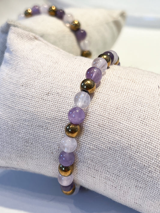 Bracelet Anti-Stress en Pierres Apaisantes – Harmonie et Relaxation Assurée