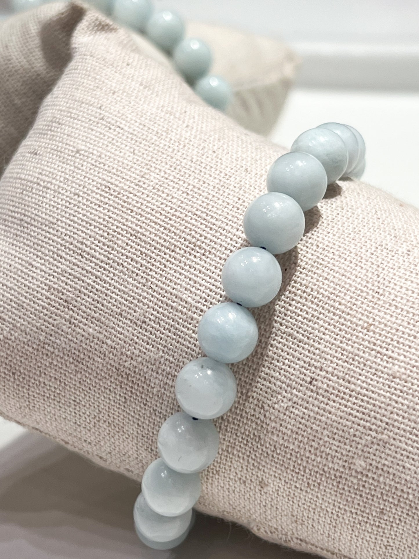 Bracelet Aigue-Marine 8mm – Pierre Naturelle pour Équilibre Émotionnel