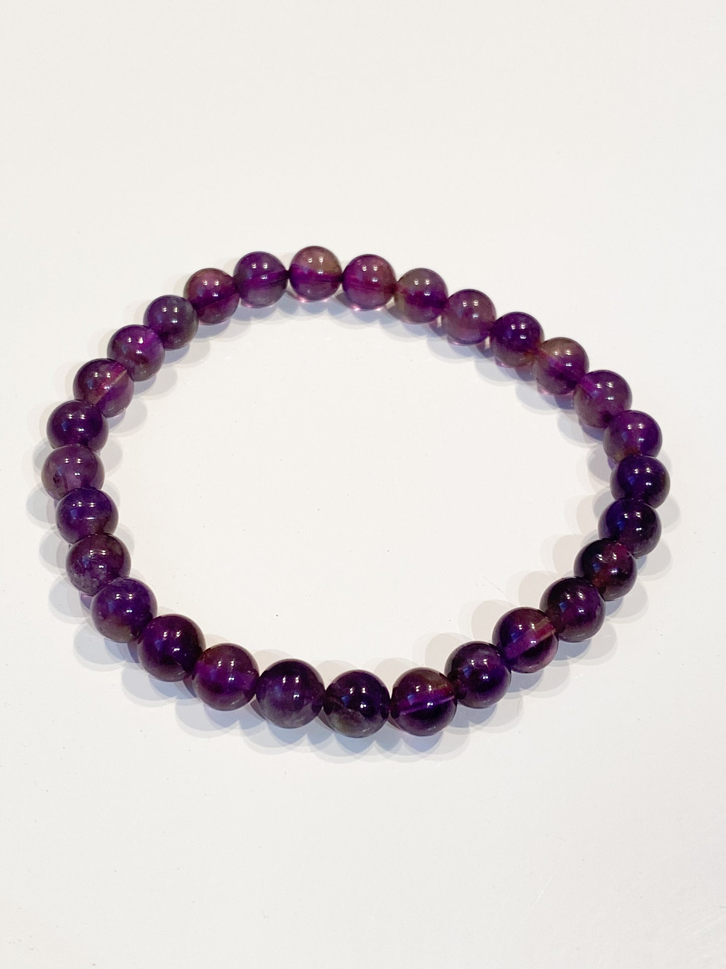 Bracelet Améthyste 6mm - Pierre Naturelle Apaisante et Élégante