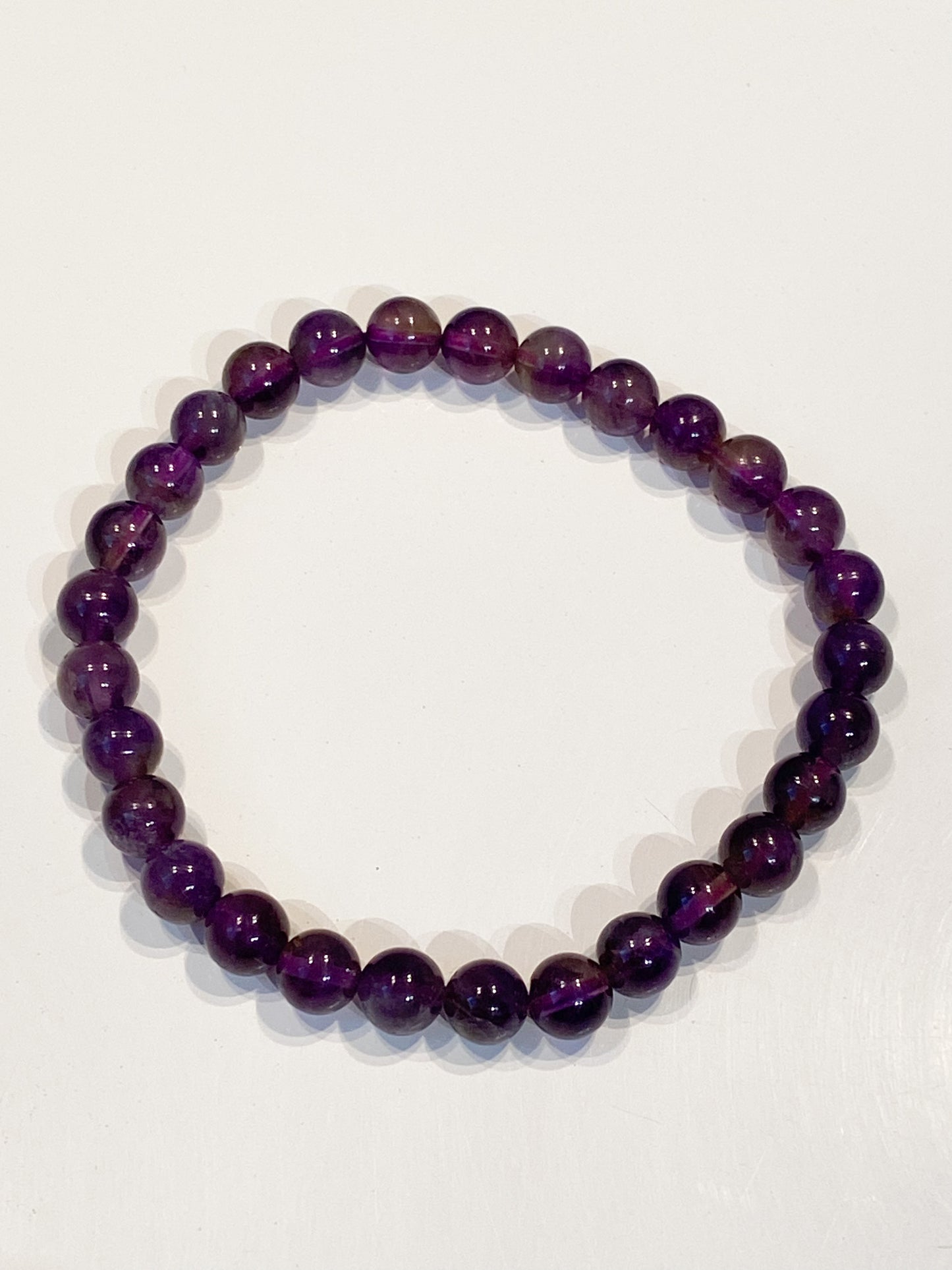 Bracelet Améthyste 6mm - Pierre Naturelle Apaisante et Élégante