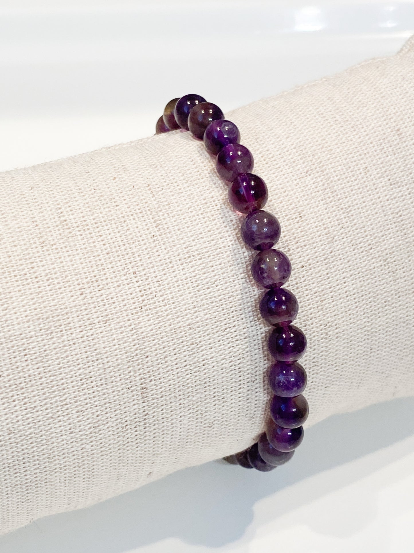 Bracelet Améthyste 6mm - Pierre Naturelle Apaisante et Élégante