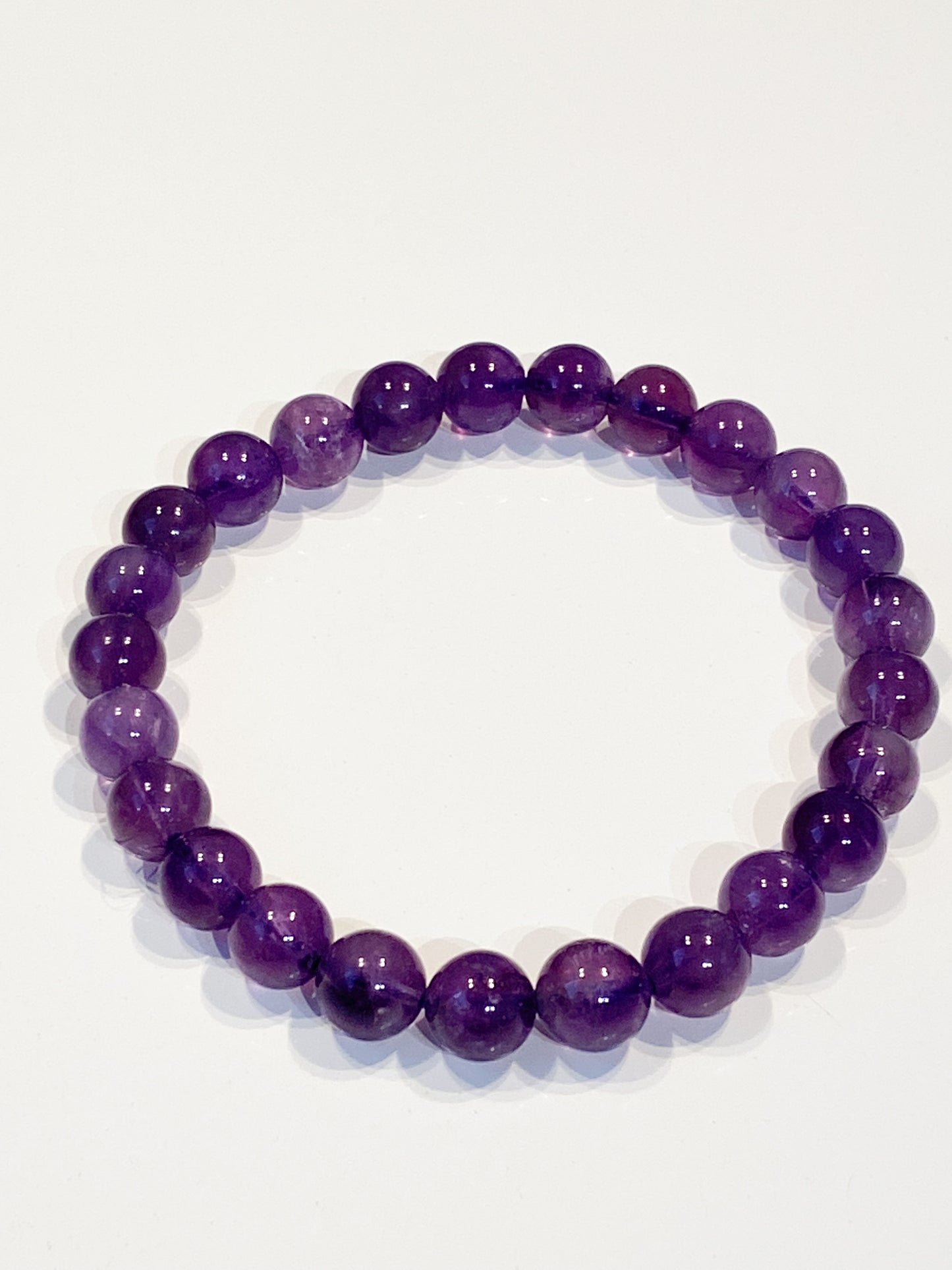 Bracelet en pierres naturelles Améthyste 8mm