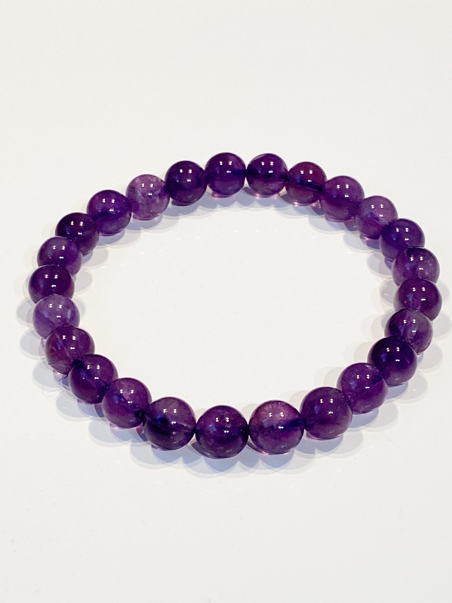 Bracelet en pierres naturelles Améthyste 8mm