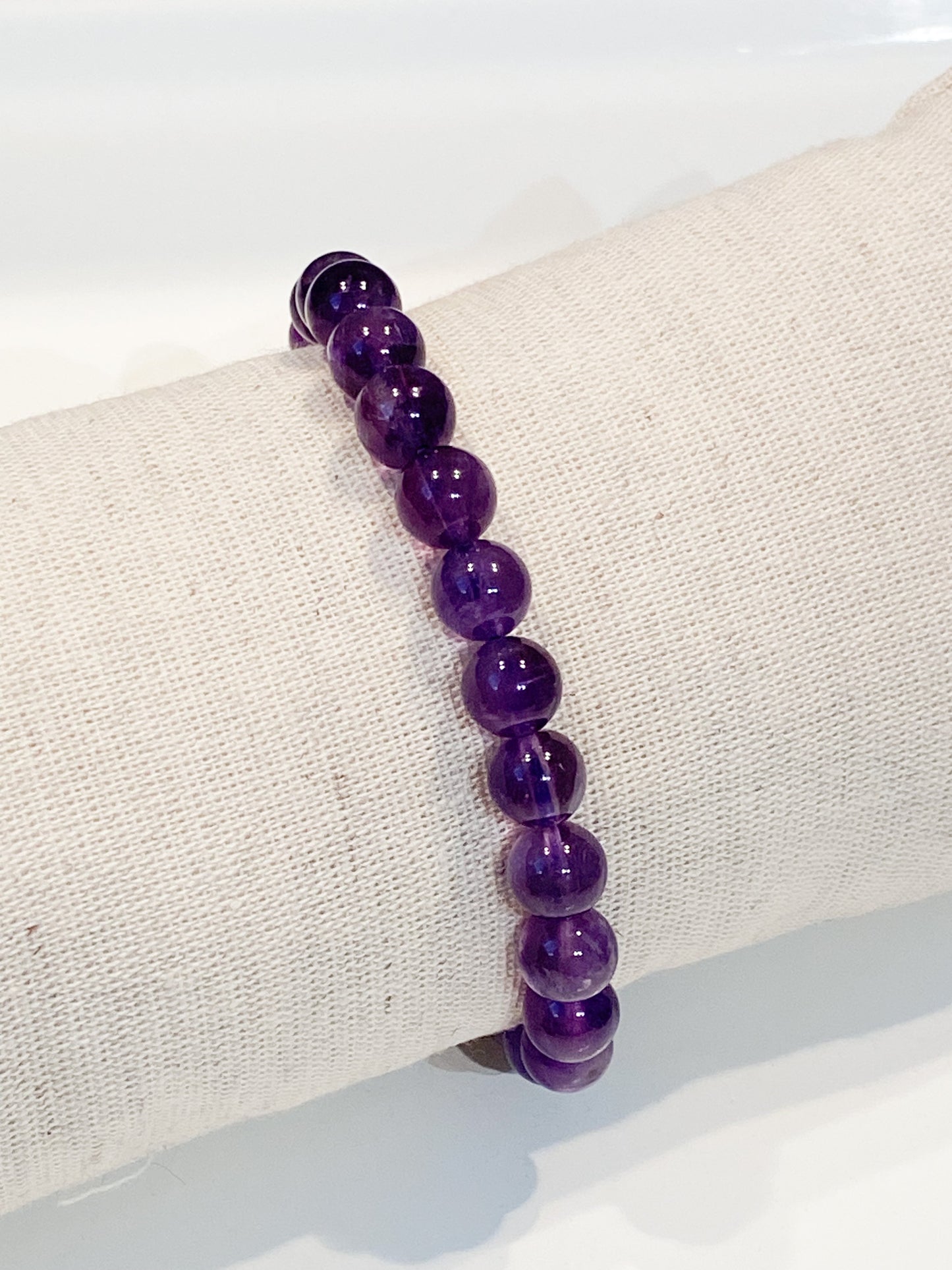 Bracelet en pierres naturelles Améthyste 8mm