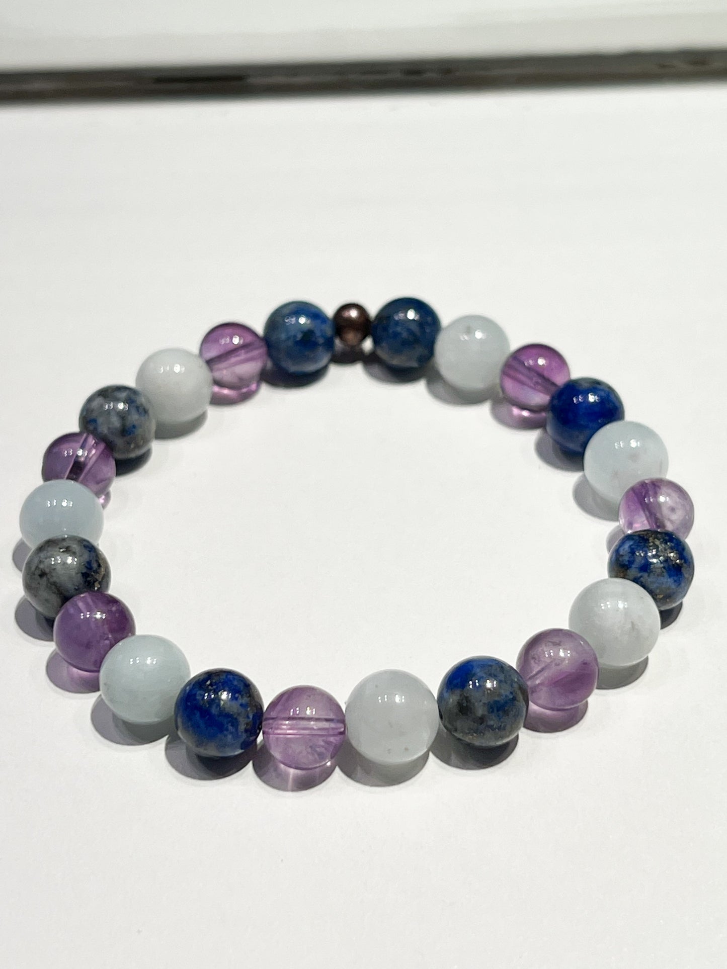 Bracelet Astrologique Gémeaux : Améthyste, Lapis Lazuli et Aigue-Marine
