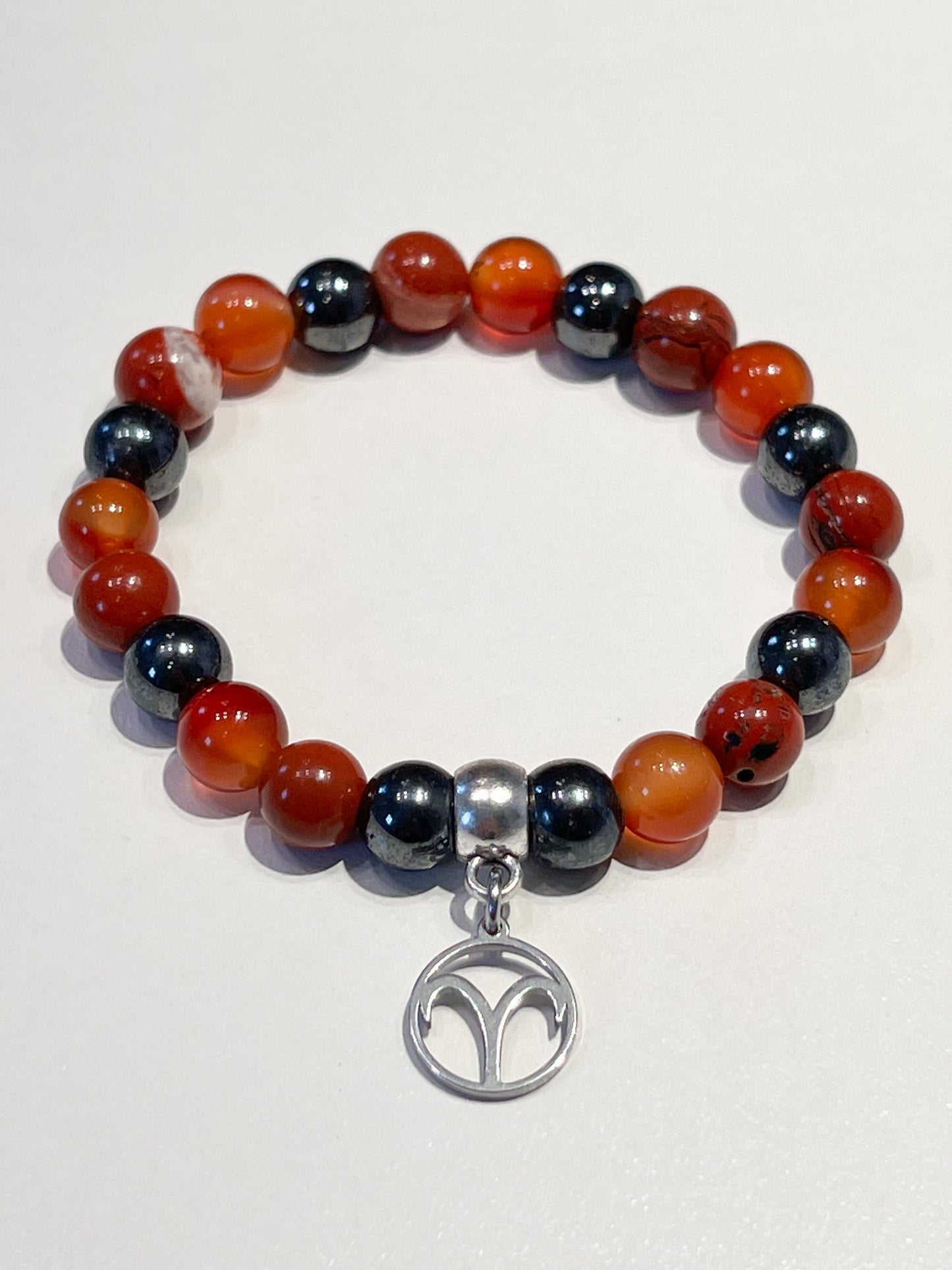 Bracelet Bélier: Renforcez votre confiance avec Cornaline, Jaspe Rouge et Hématite