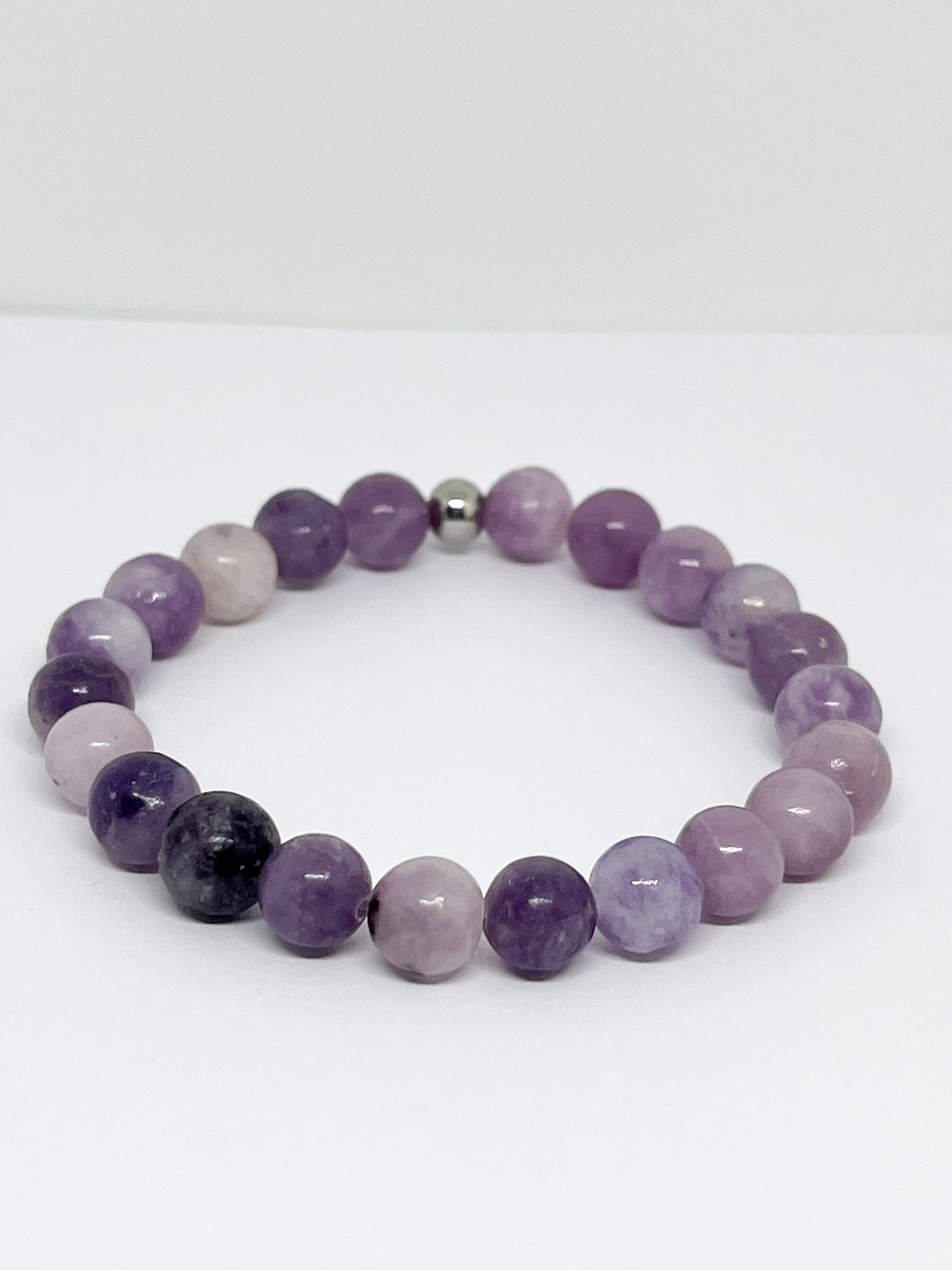 Bracelet en Lépidolite 8mm : Équilibre et Sérénité au Poignet