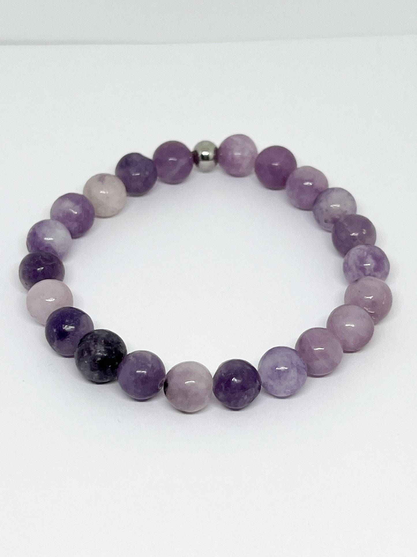 Bracelet en Lépidolite 8mm : Équilibre et Sérénité au Poignet
