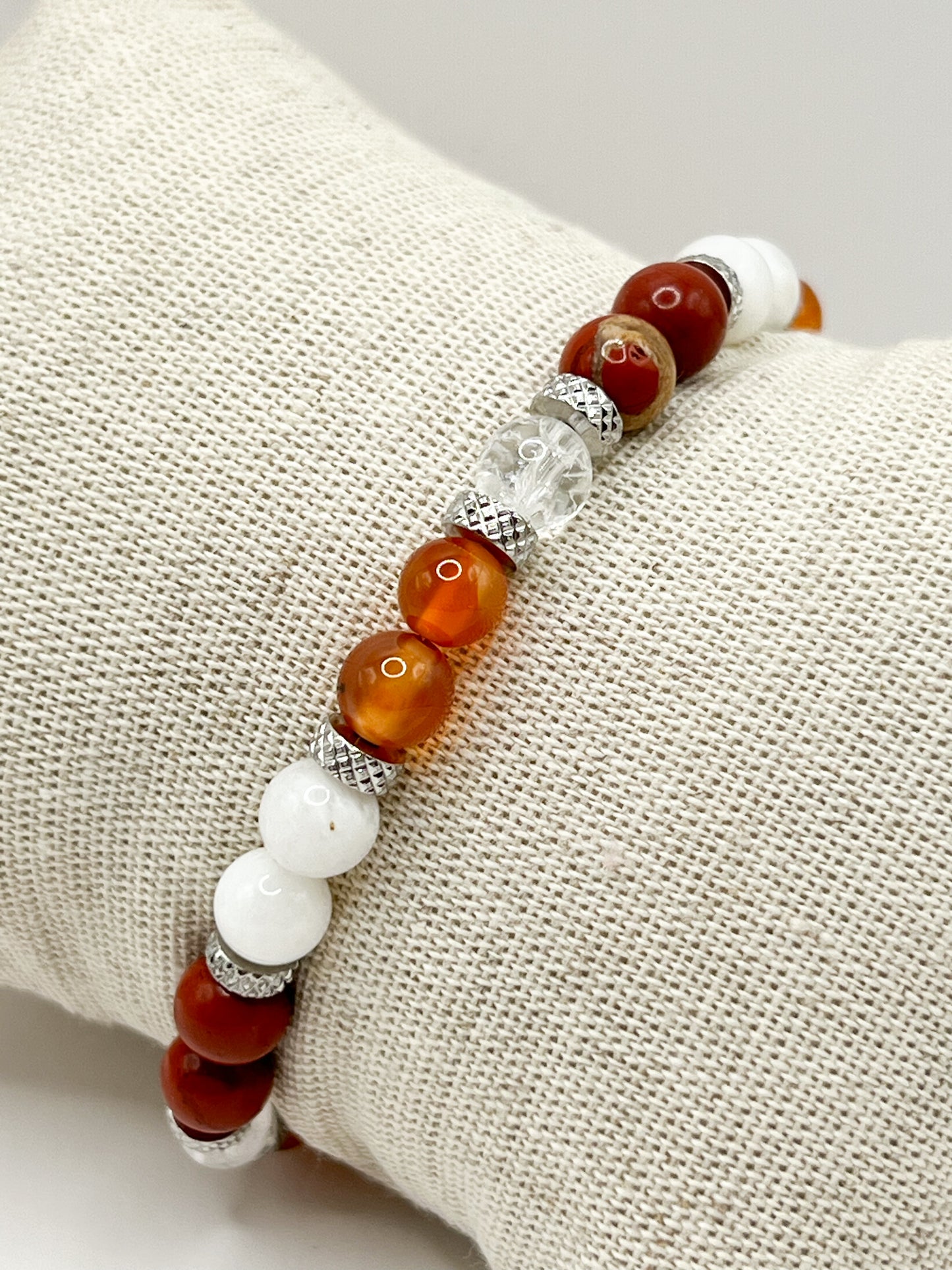 Bracelet Fertilité en Pierres Naturelles – Stimulez Votre Énergie Féminine