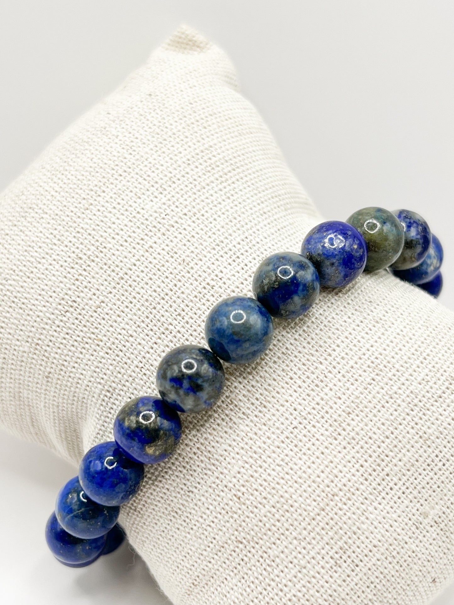 Bracelet en Lapis-Lazuli 8mm – Sérénité, Confiance et Harmonie