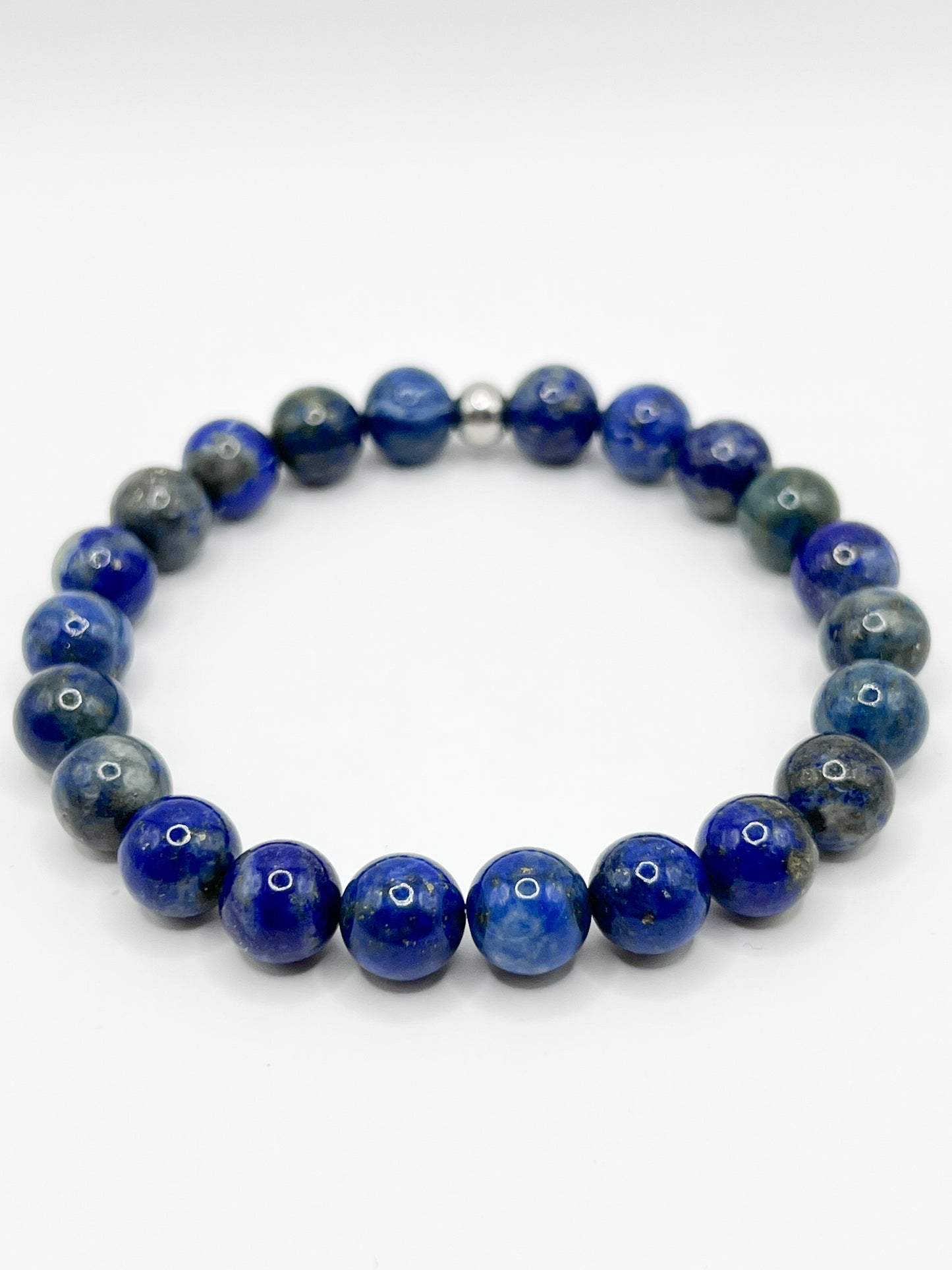 Bracelet en Lapis-Lazuli 8mm – Sérénité, Confiance et Harmonie