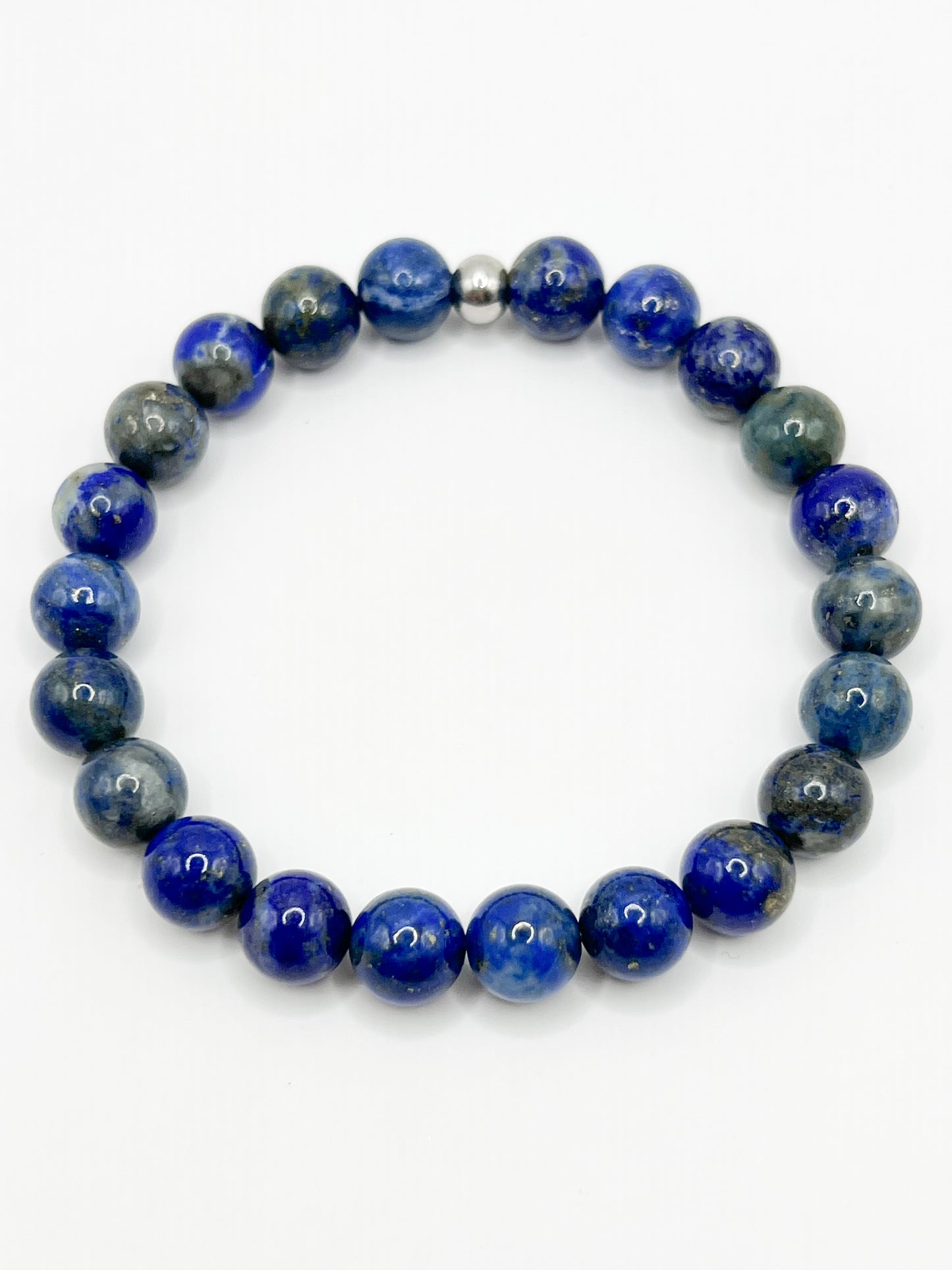 Bracelet en Lapis-Lazuli 8mm – Sérénité, Confiance et Harmonie
