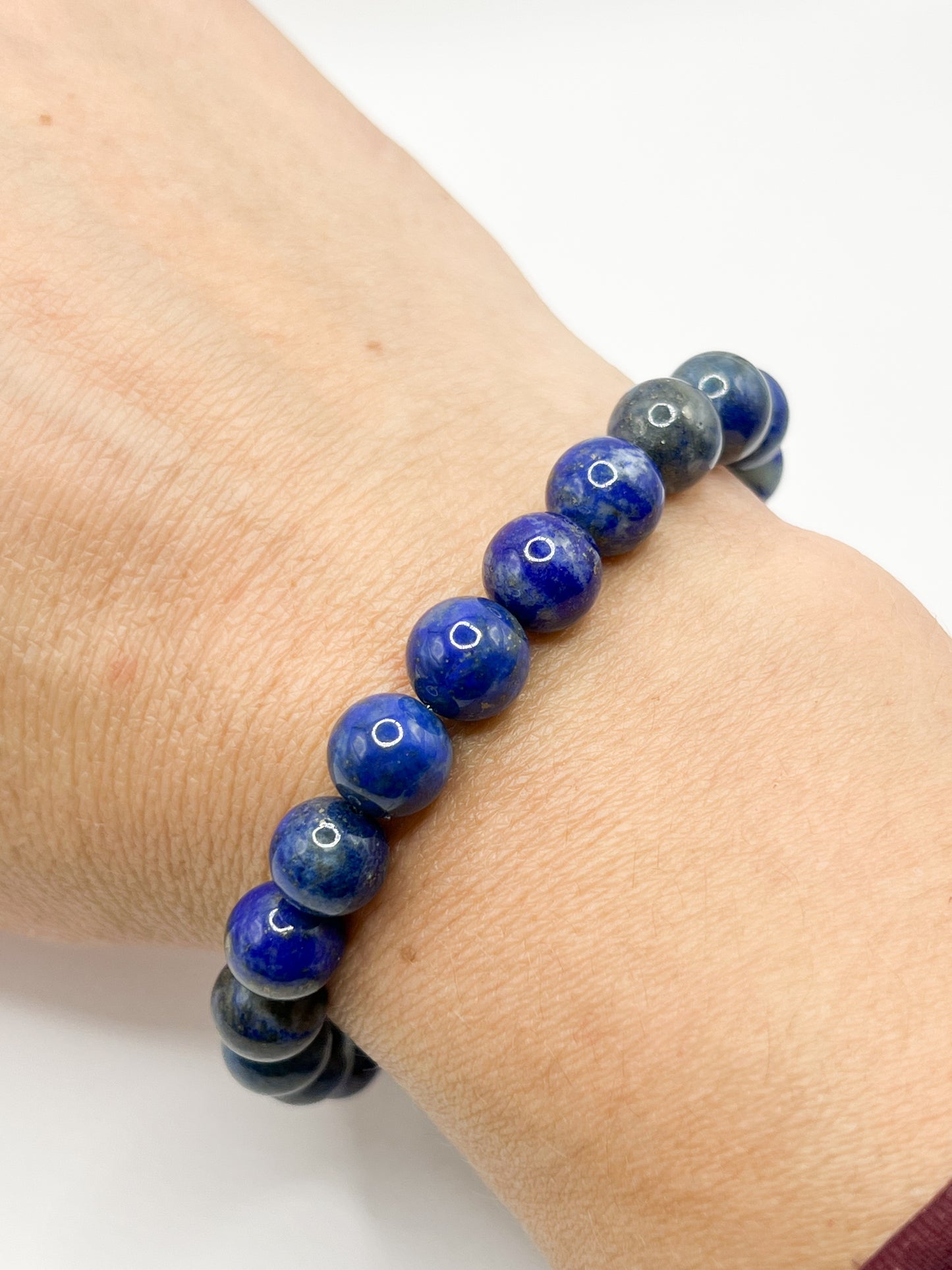 Bracelet en Lapis-Lazuli 8mm – Sérénité, Confiance et Harmonie