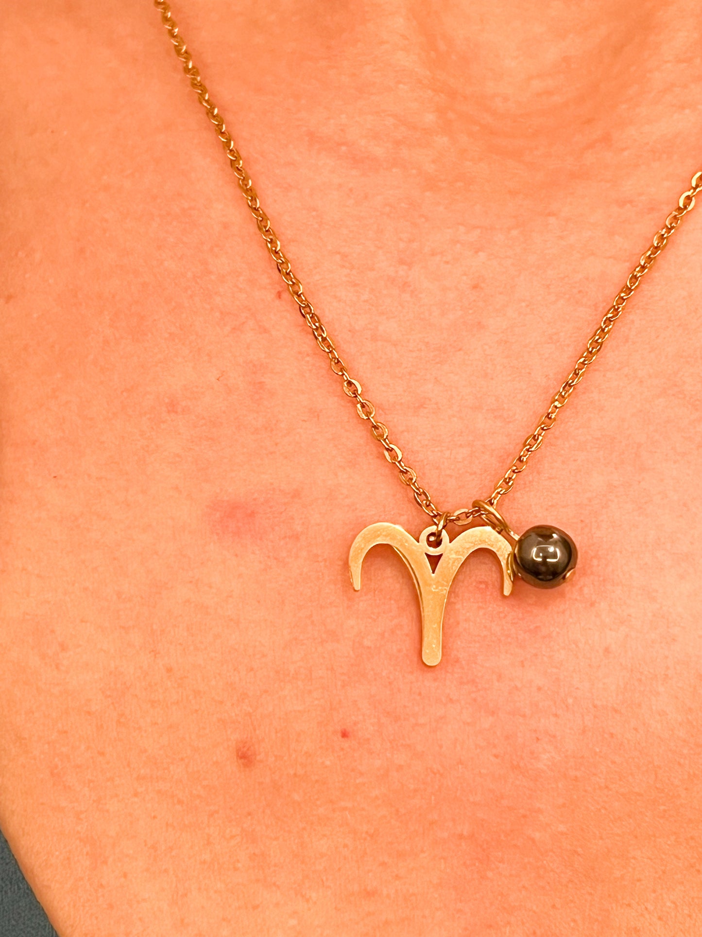 Collier Signe Astrologique Bélier Doré – Acier Inoxydable Résistant & Élégant