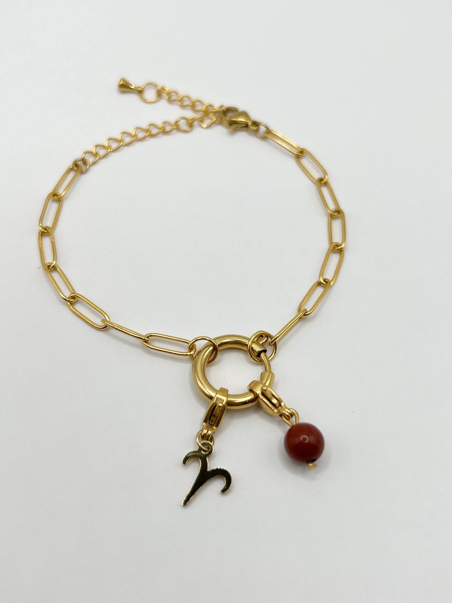 Bracelet Signe Astrologique Bélier – Acier Inoxydable Doré Élégant et Résistant
