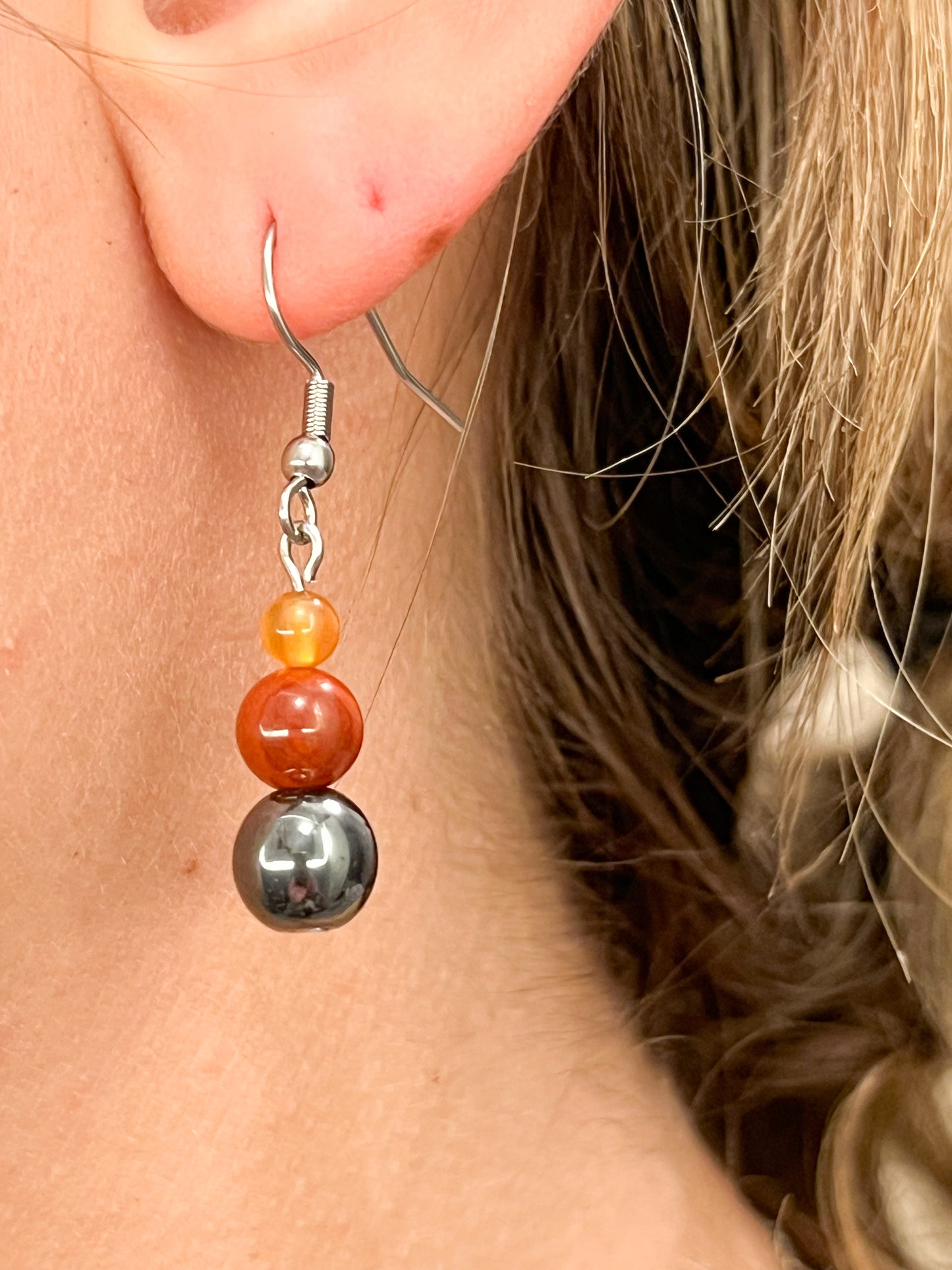 Boucles d’oreilles astro Bélier en acier inoxydable argenté – bijou astrologique femme