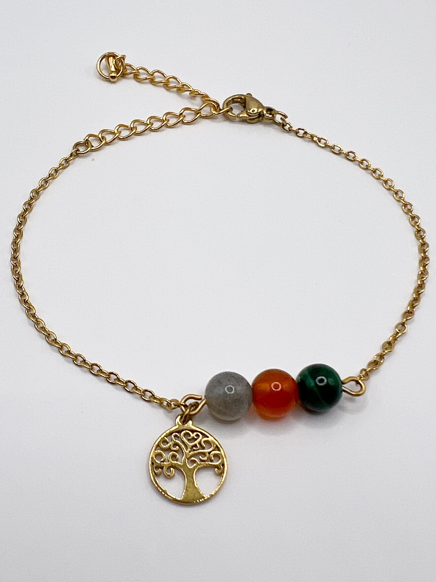 Bracelet Bien-Être Acier doré – Soulage les Douleurs avec Style