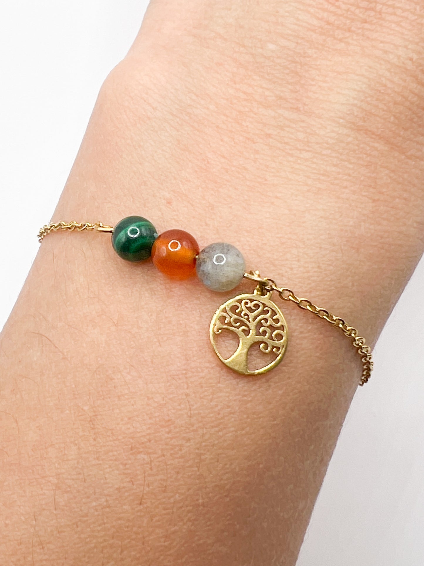 Bracelet Bien-Être Acier doré – Soulage les Douleurs avec Style