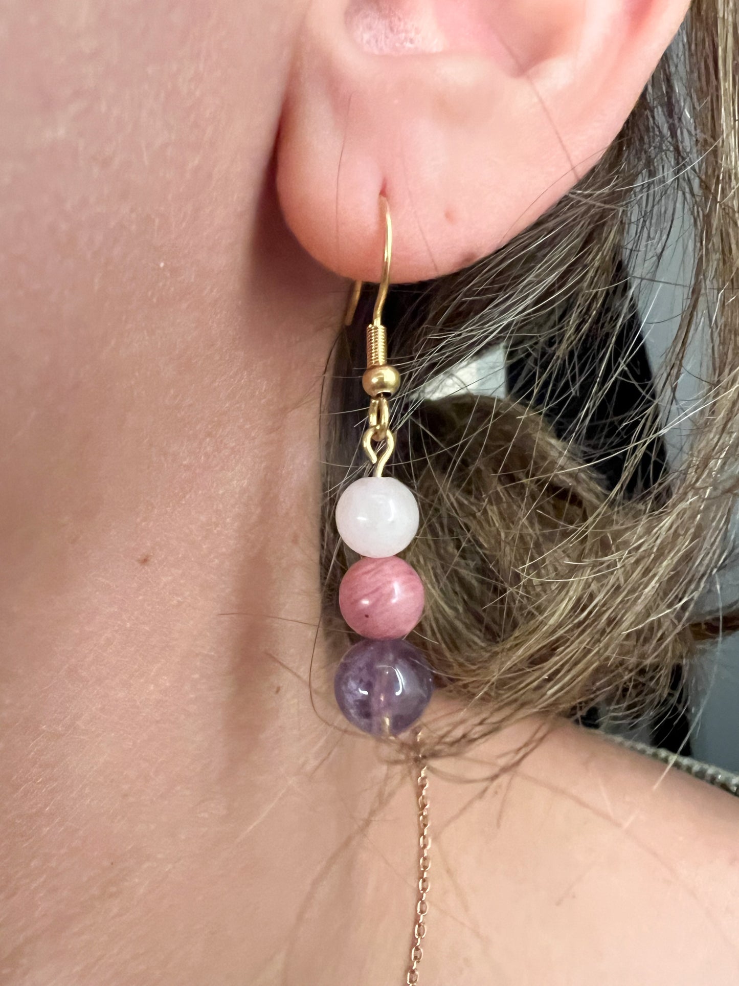 Boucles d’Oreilles Taureau Dorées Femme – Astrologie & Énergie des Pierres