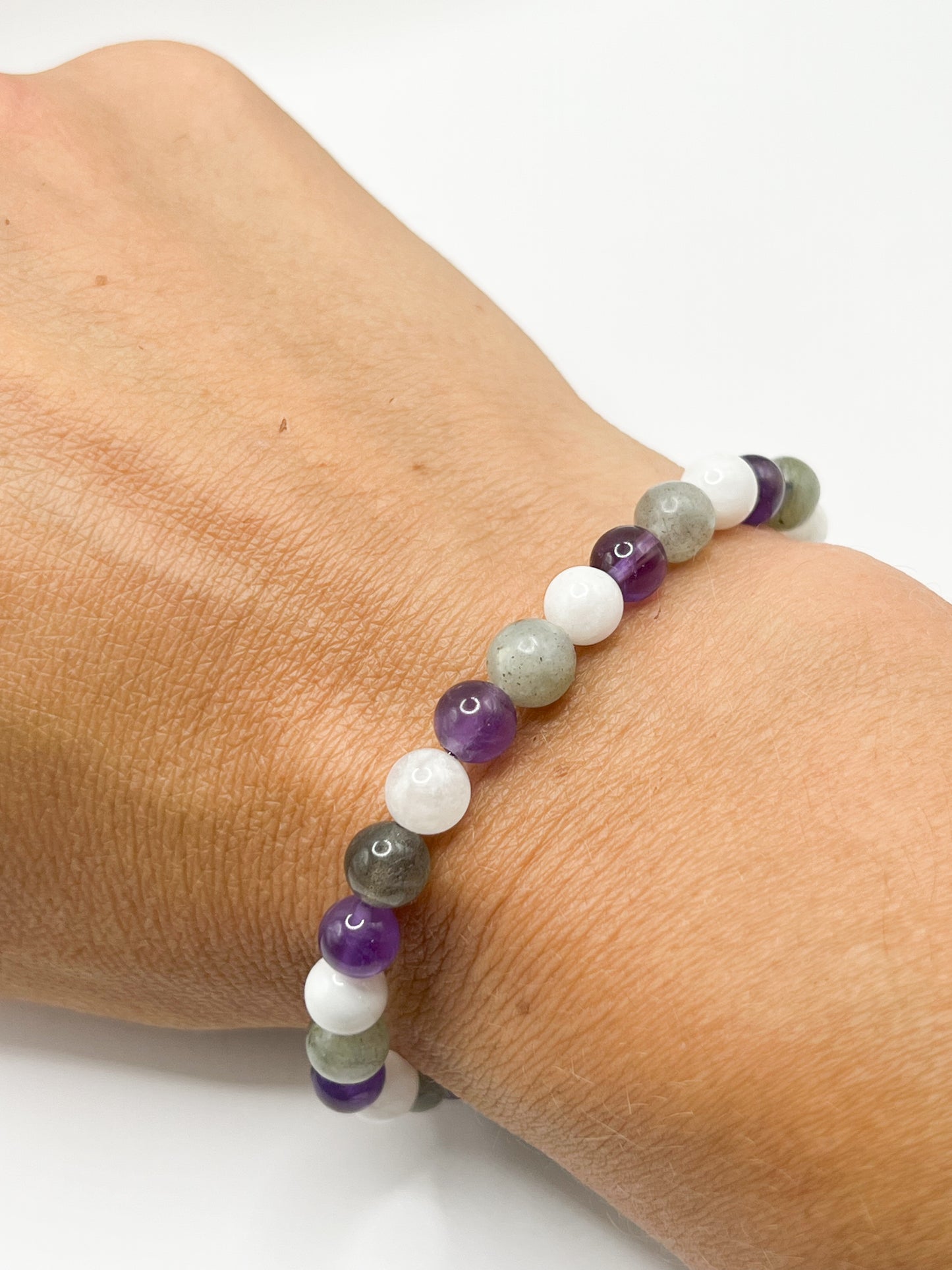 Bracelet Hypersensibilité en Pierres Naturelles – Apaisement & Protection Émotionnelle