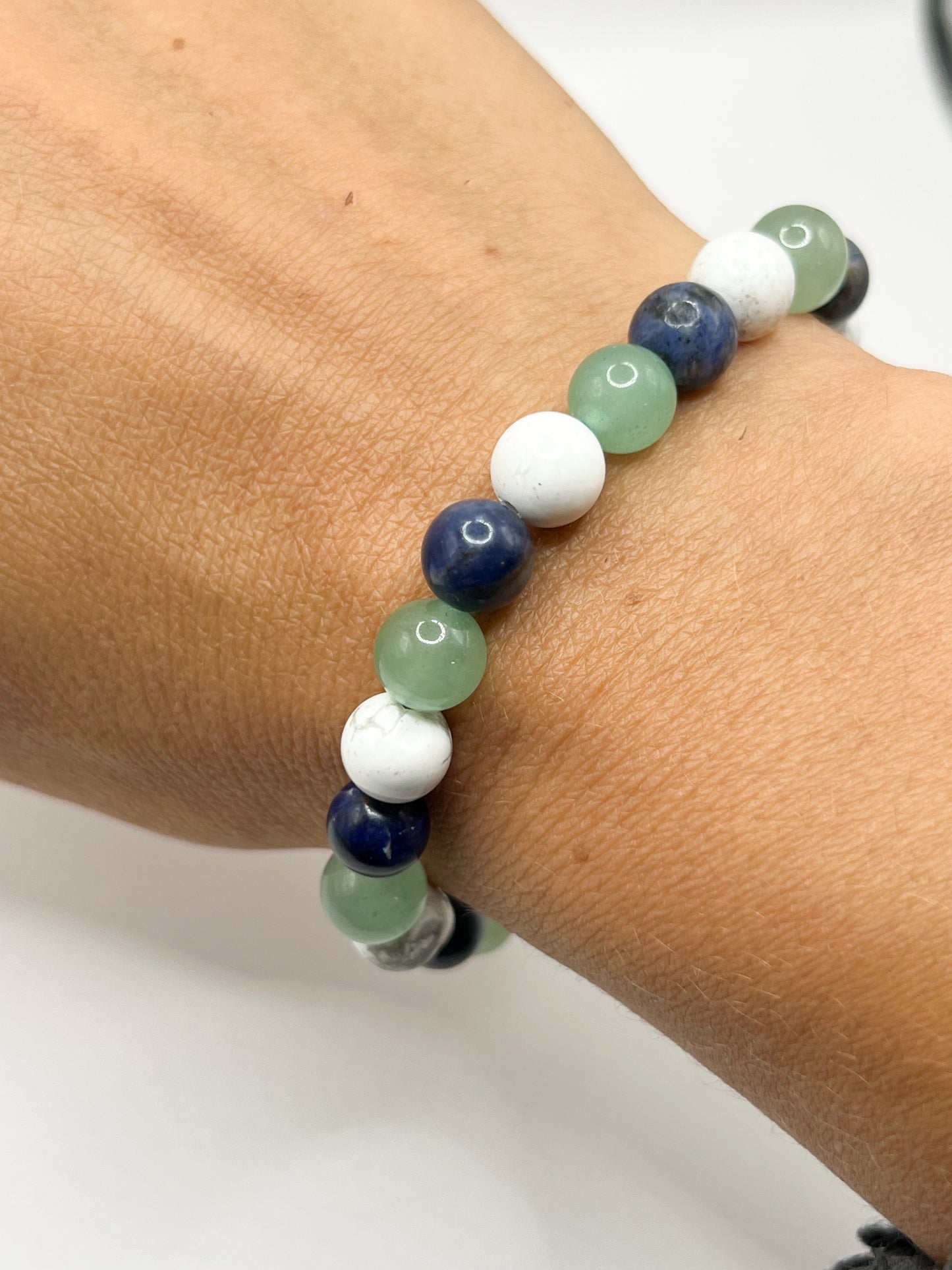 Bracelet Hypersensibilité en Pierres Naturelles – Sérénité, Intuition & Bouclier Énergétique