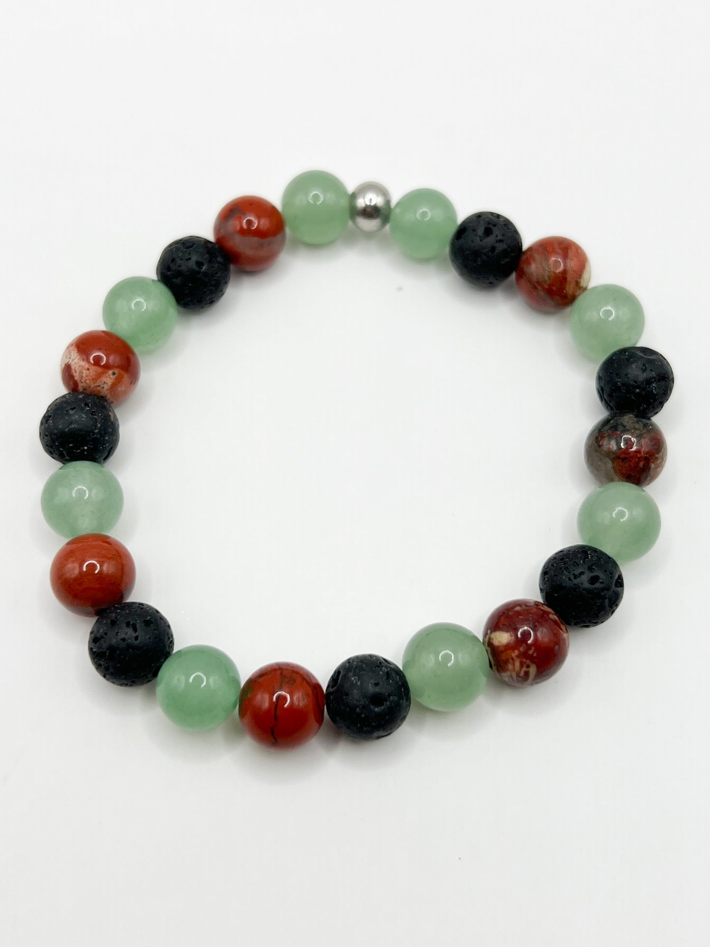 Bijou en Pierres Naturelles – Aventurine, Jaspe & Lave | Protection & Confiance