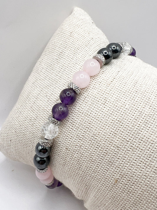 Bracelet Anti-Stress en Pierres Naturelles – Sérénité & Équilibre Émotionnel