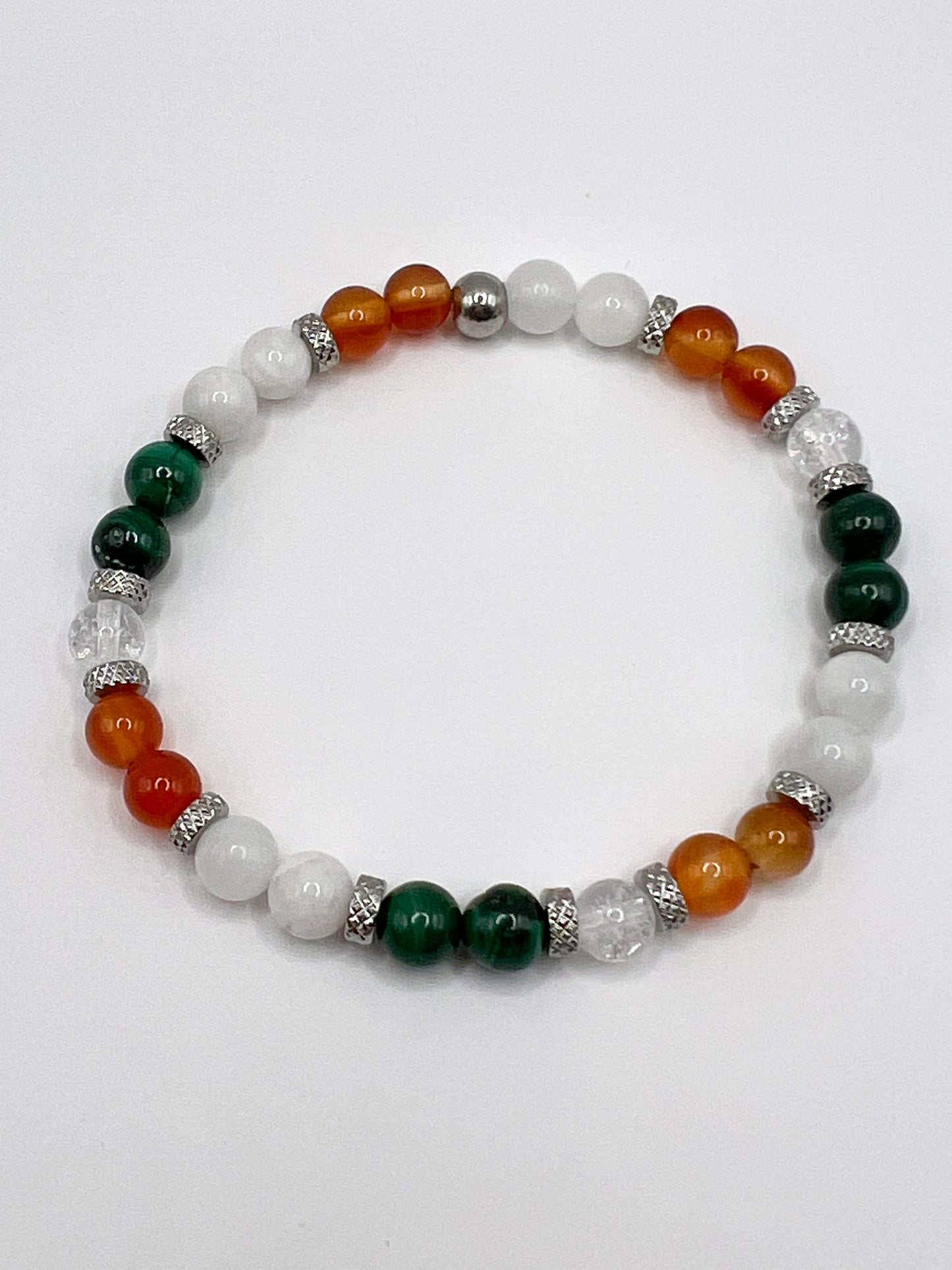Bracelet Endométriose en Pierres Naturelles – Apaisement & Énergie Féminine