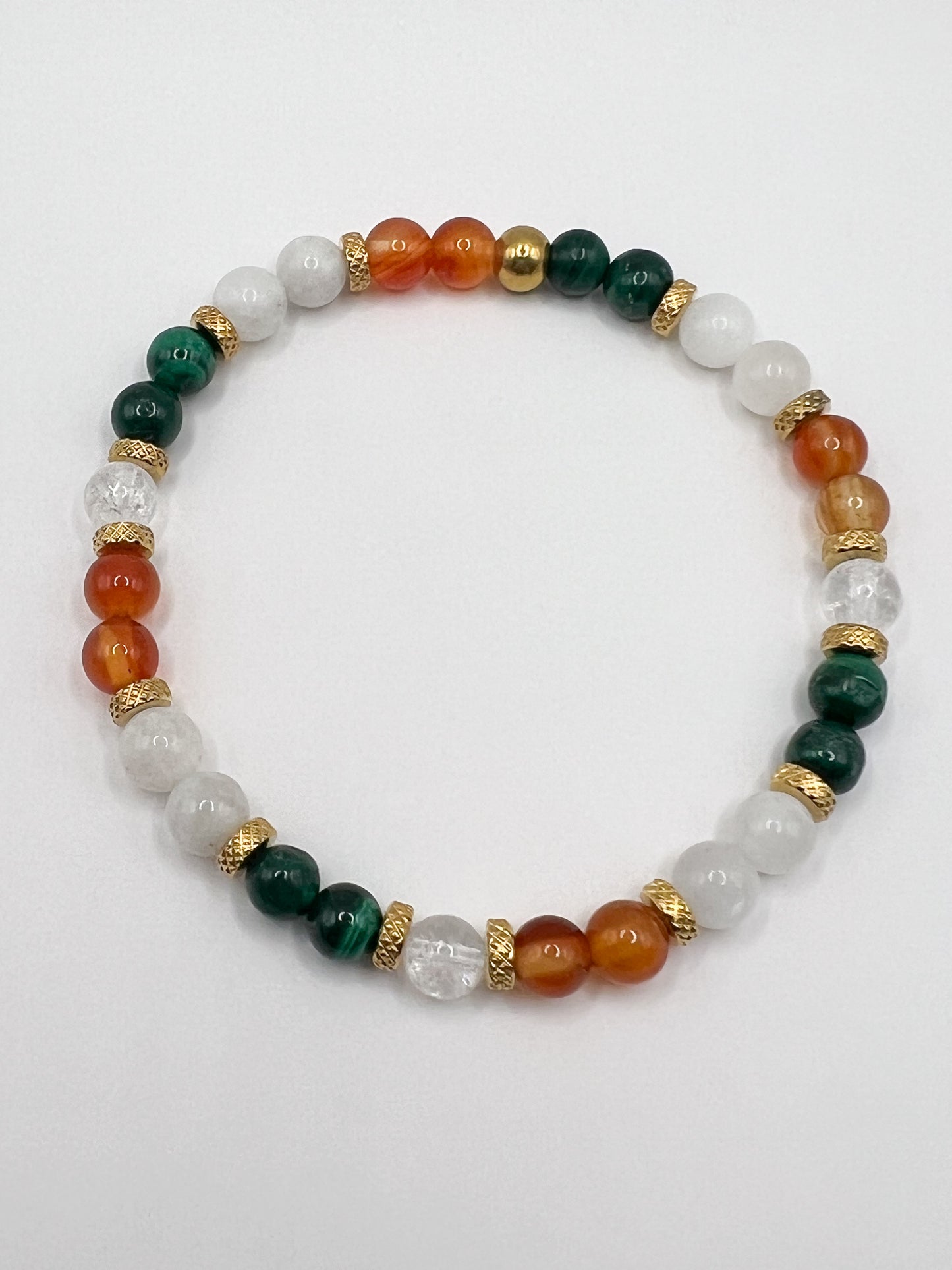 Bracelet Règles Douloureuses en Pierres Naturelles – Soulagement, Harmonie & Bien-Être Féminin
