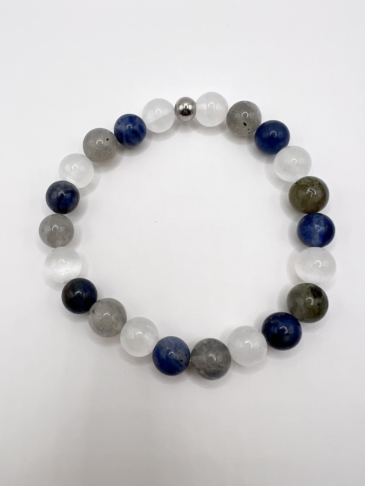 Bracelet Anti-Insomnie en Pierres Naturelles 8 mm – Sérénité & Harmonie Nocturne