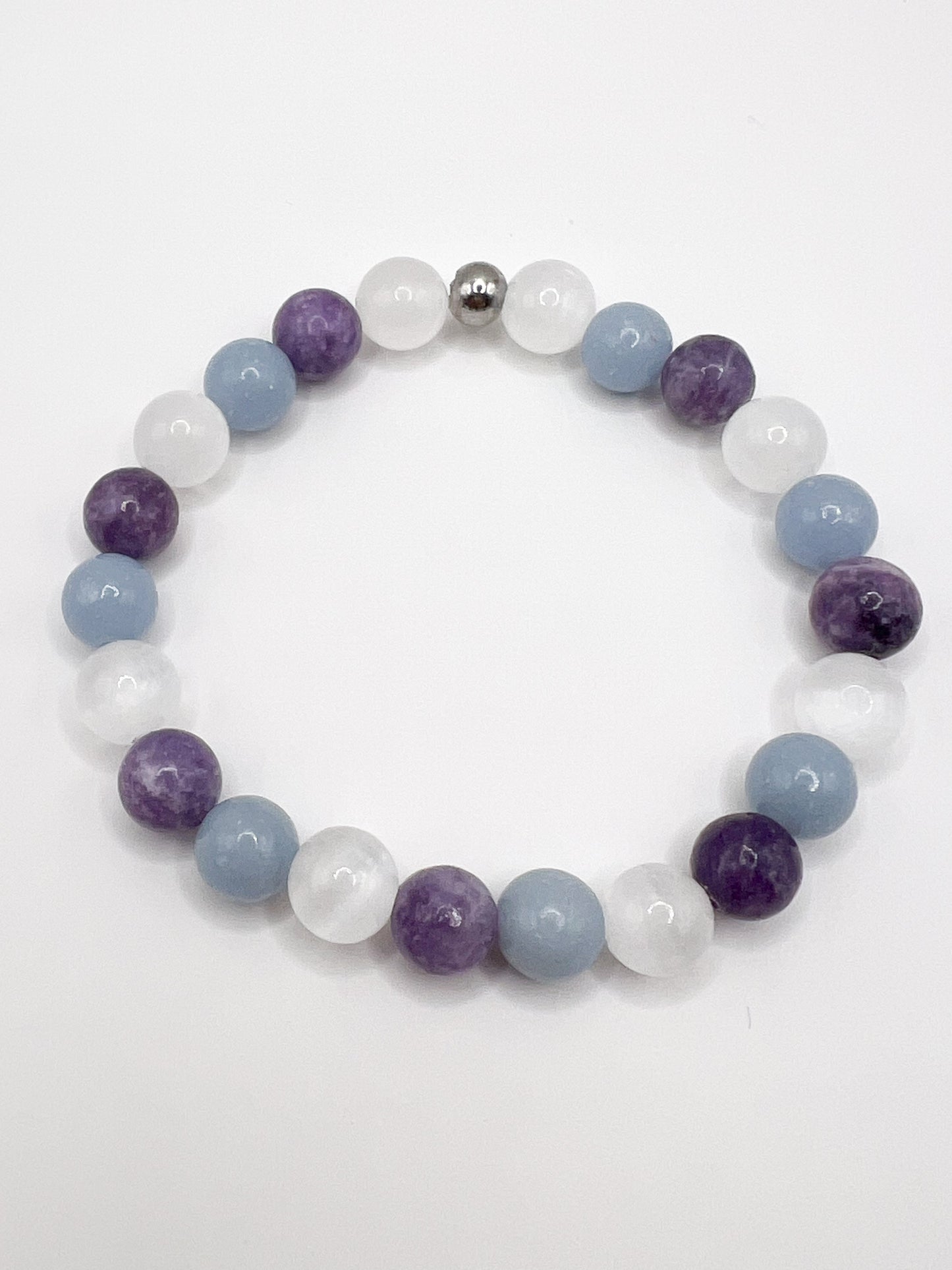 Bracelet Anti-Insomnie & Cauchemars – Pierres Naturelles 8 mm. Sommeil Réparateur & Protection Nocturne