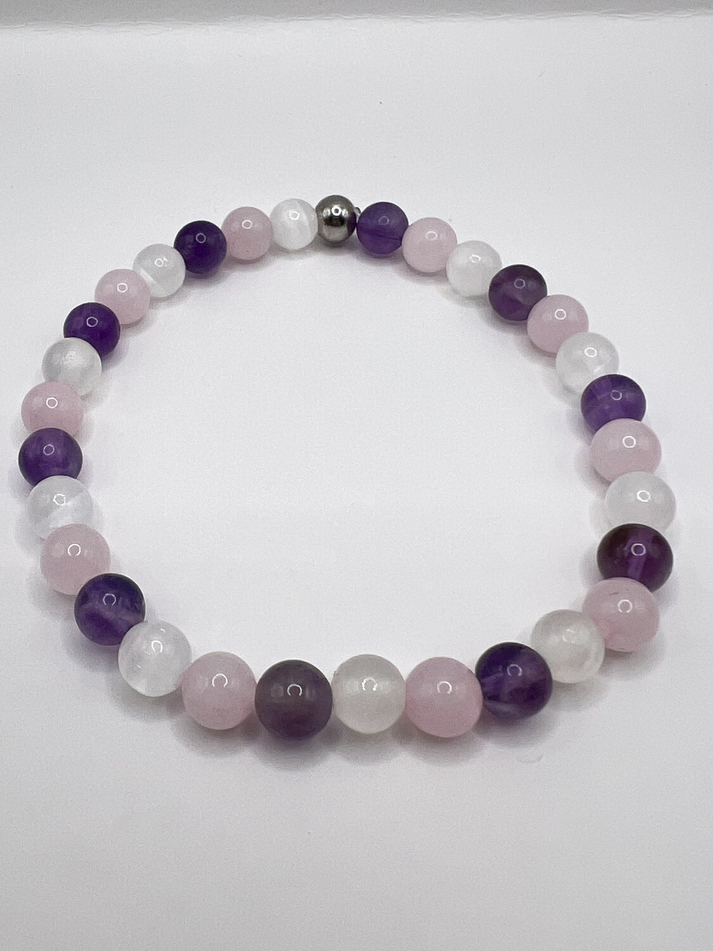 Bracelet Nuit Paisible en Pierres Naturelles – Sommeil Profond & Sérénité Nocturne