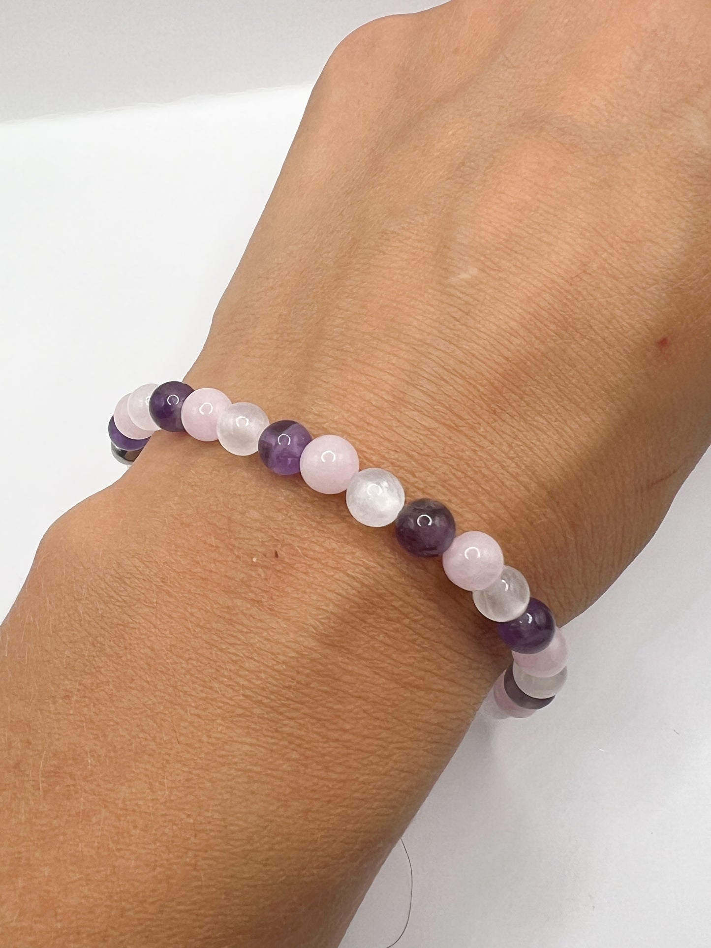 Bracelet Nuit Paisible en Pierres Naturelles – Sommeil Profond & Sérénité Nocturne