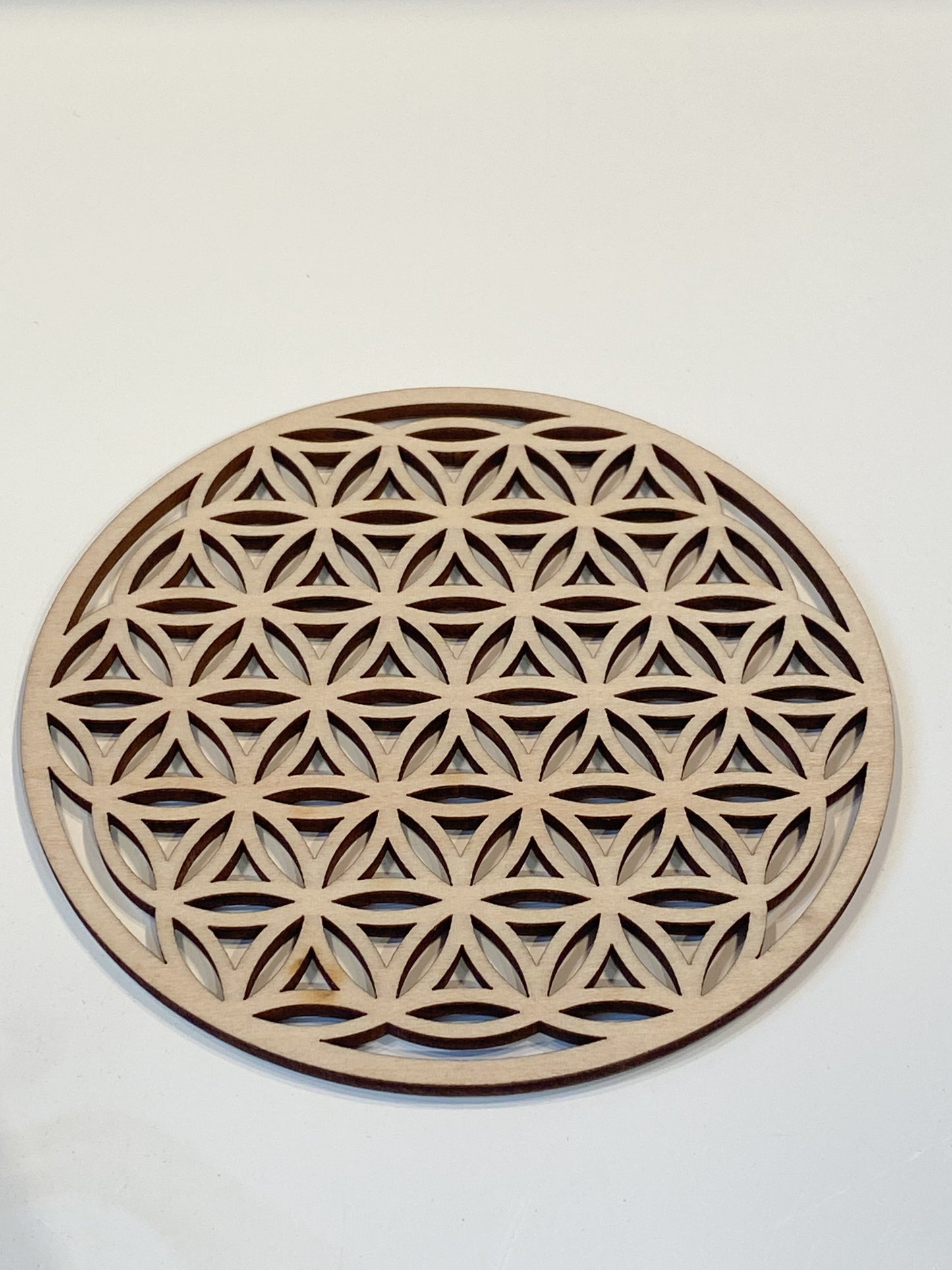Fleur de Vie en Bois – Symbole Sacré, Rechargement Énergie & Harmonie