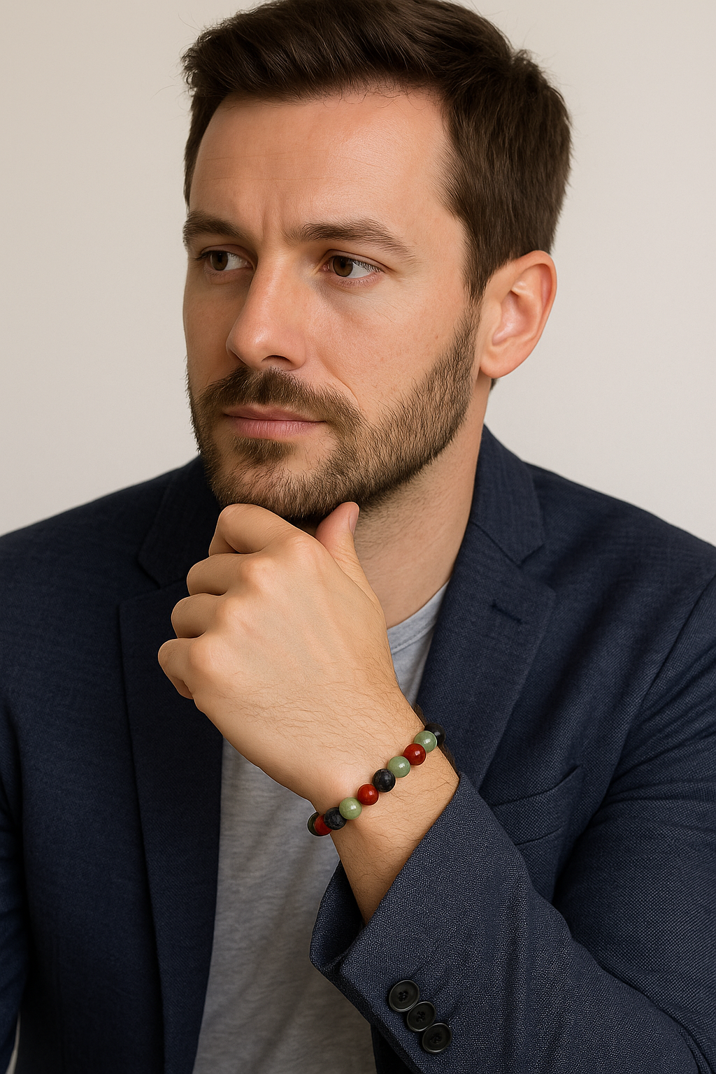 Bijou en Pierres Naturelles – Aventurine, Jaspe & Lave | Protection & Confiance