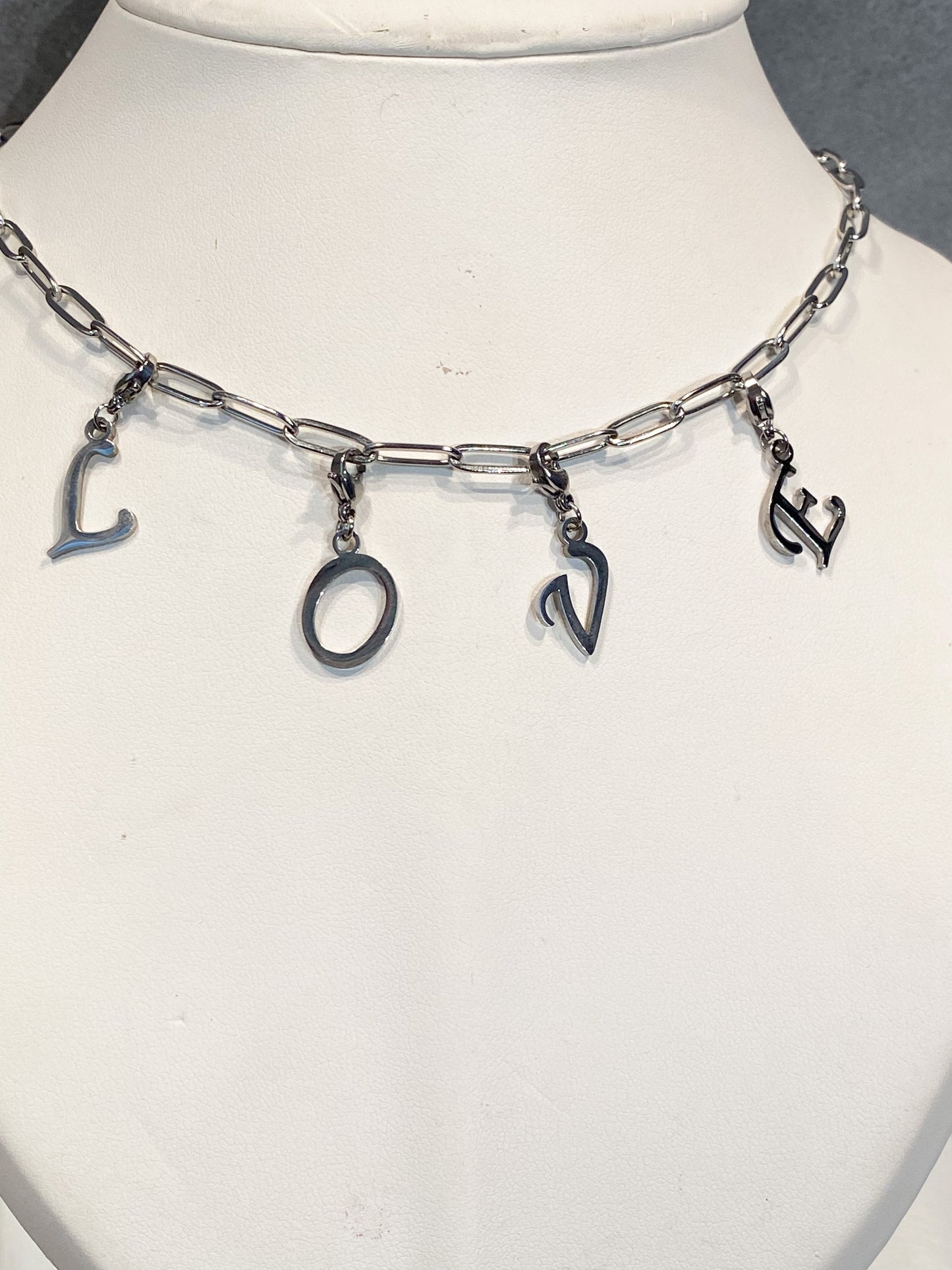 Collier à personnalisé argenté