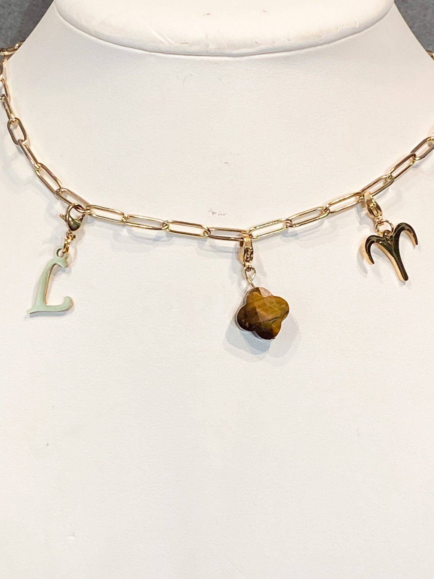 Collier à personnalisé doré