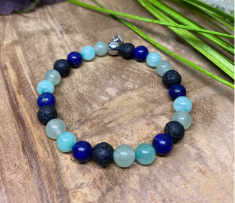 Bracelet Anti-Stress Homme – Pierres Naturelles Apaisantes & Équilibre Émotionnel