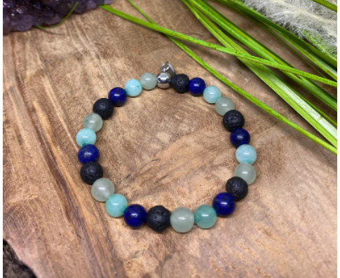 Bracelet Anti-Stress Homme – Pierres Naturelles Apaisantes & Équilibre Émotionnel