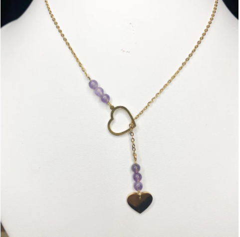 Collier améthyste véritable